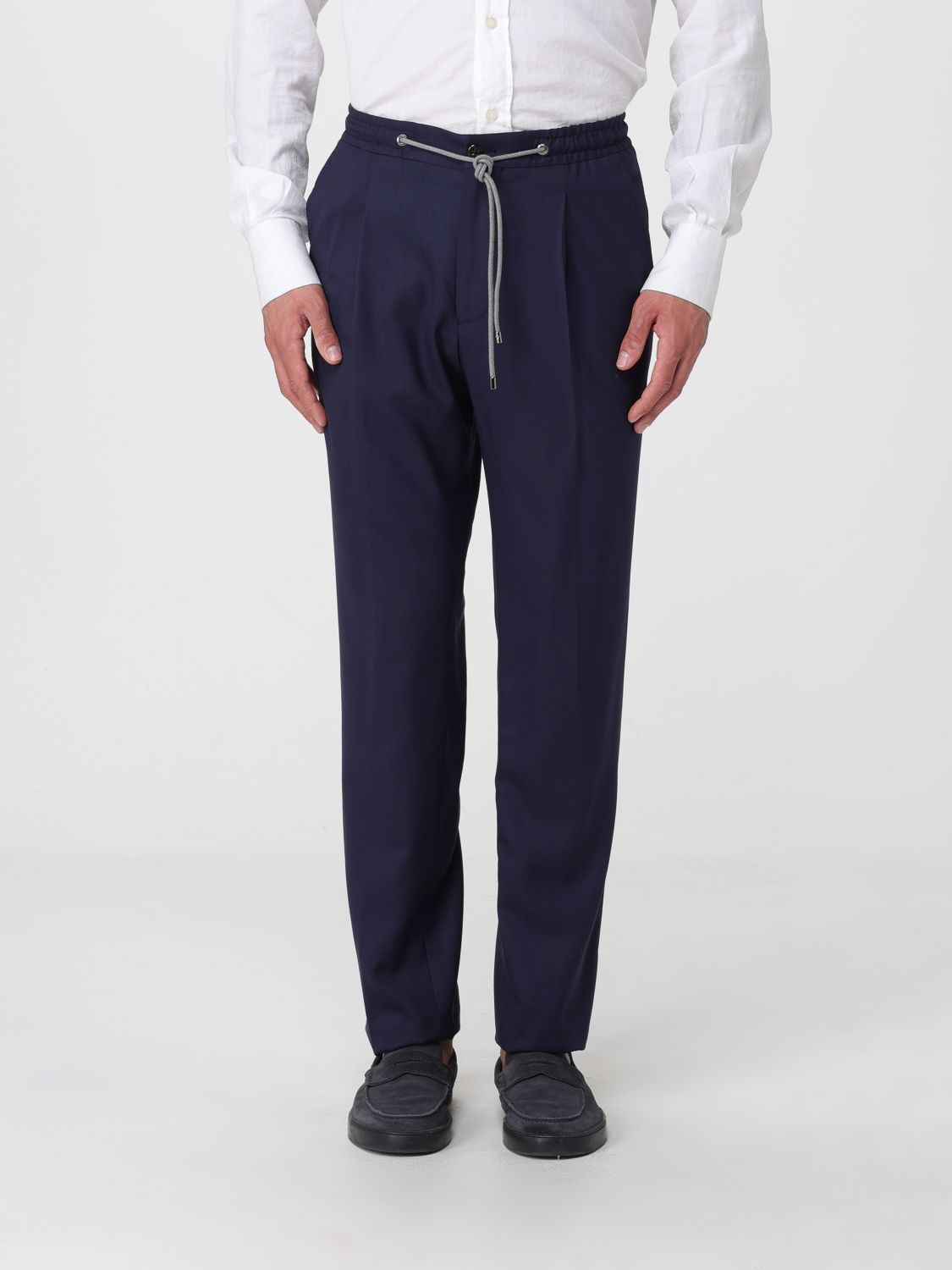 CORNELIANI Pants Men color Blue