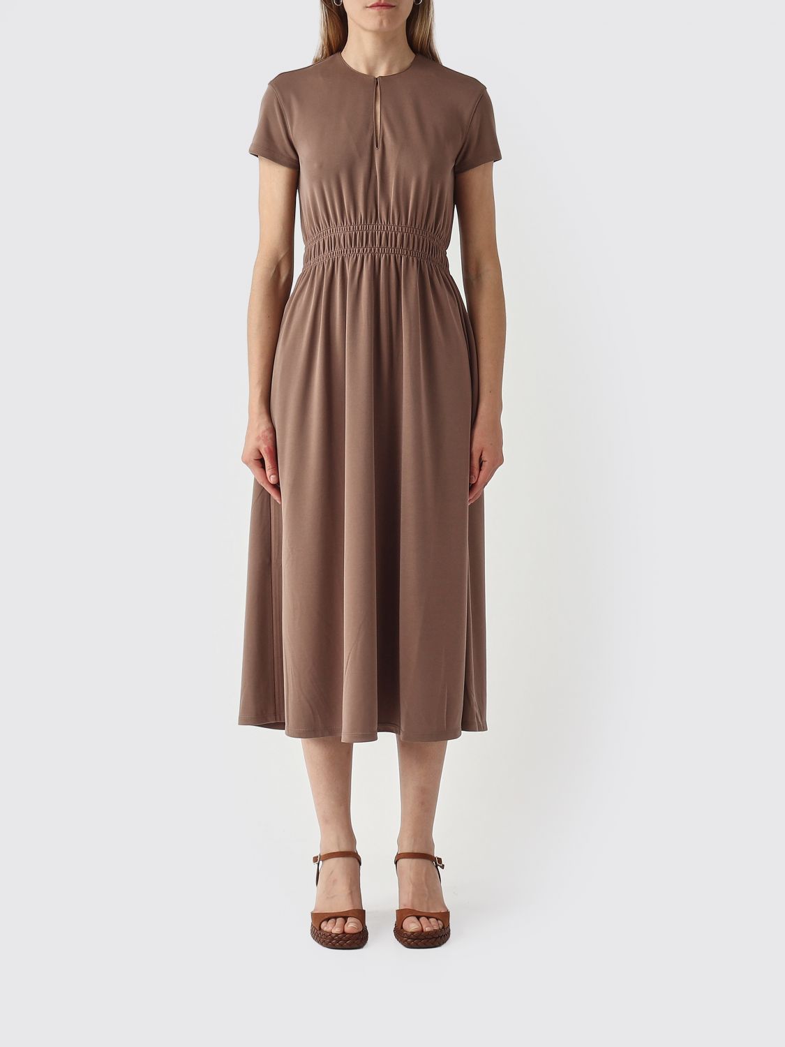 Max Mara MM MAX MARA Dress Woman color Coffee　MM MAX MARA ドレス ウーマン カラー コーヒー