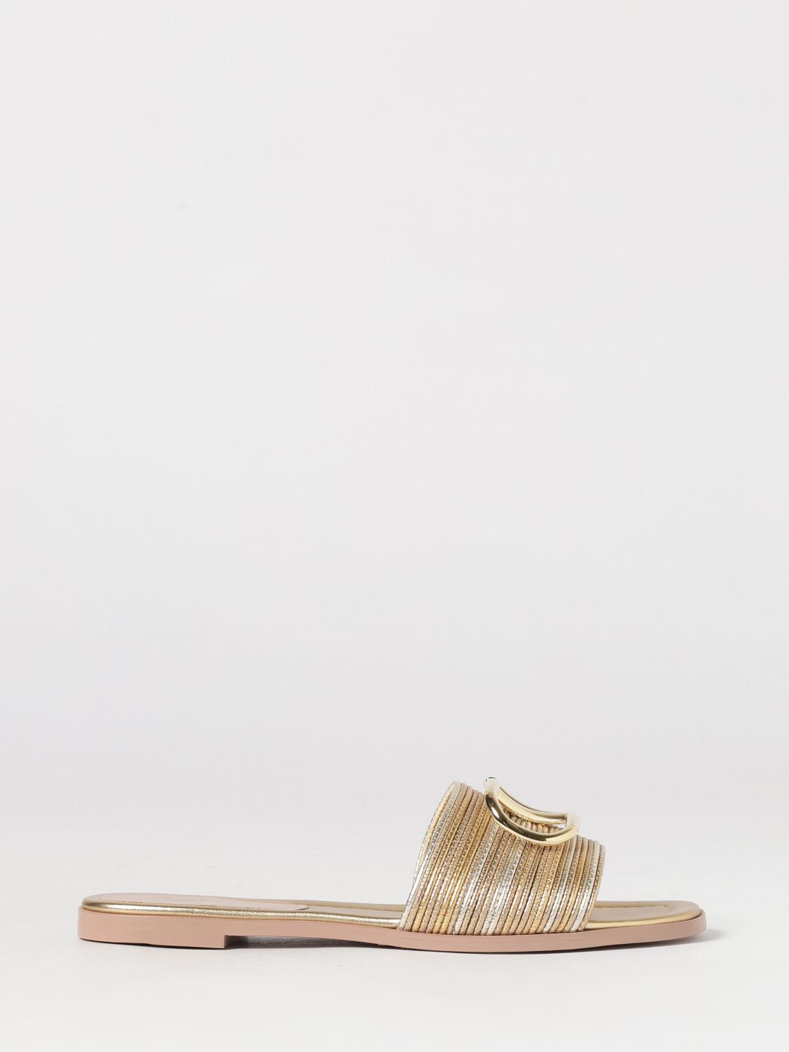 VALENTINO GARAVANI Heeled Sandal Woman color Gold