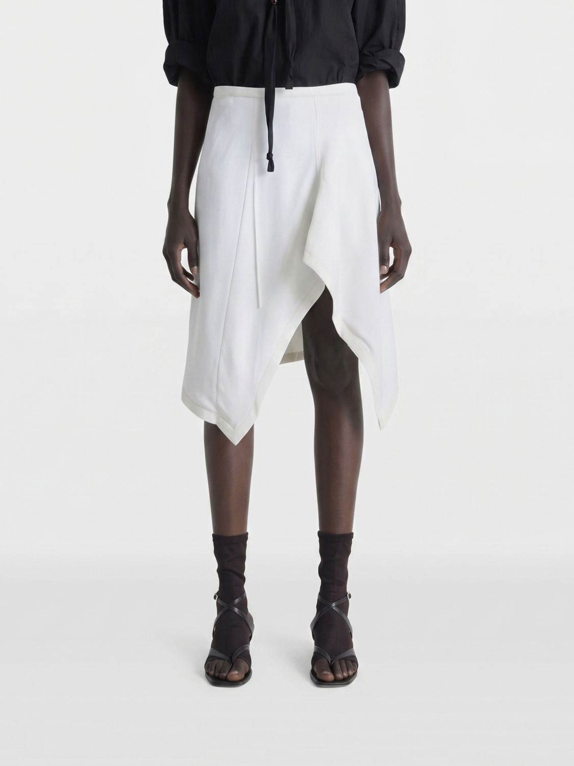 Lemaire LEMAIRE Asymmetric Viscose Skirt　LEMAIRE アシンメトリー ビスコース スカート