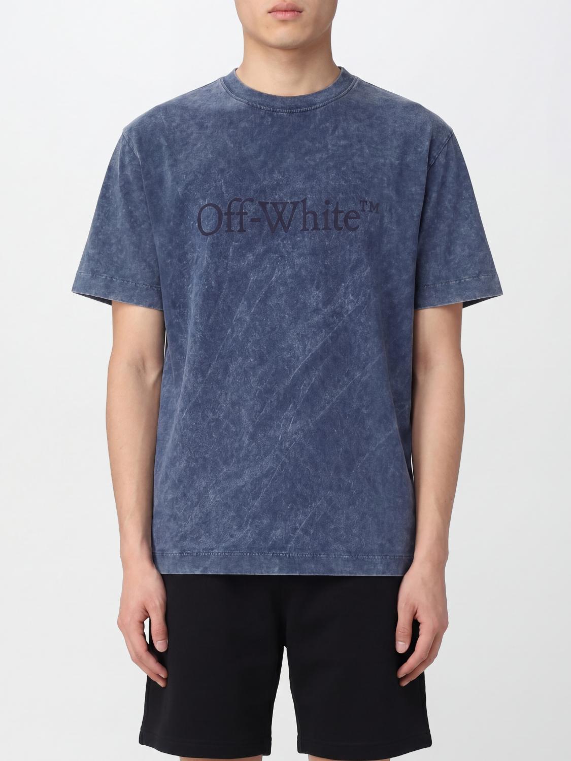 Off-White Cotton T-Shirt with Logo　ロゴ付きオフホワイト コットン T シャツ Off-White