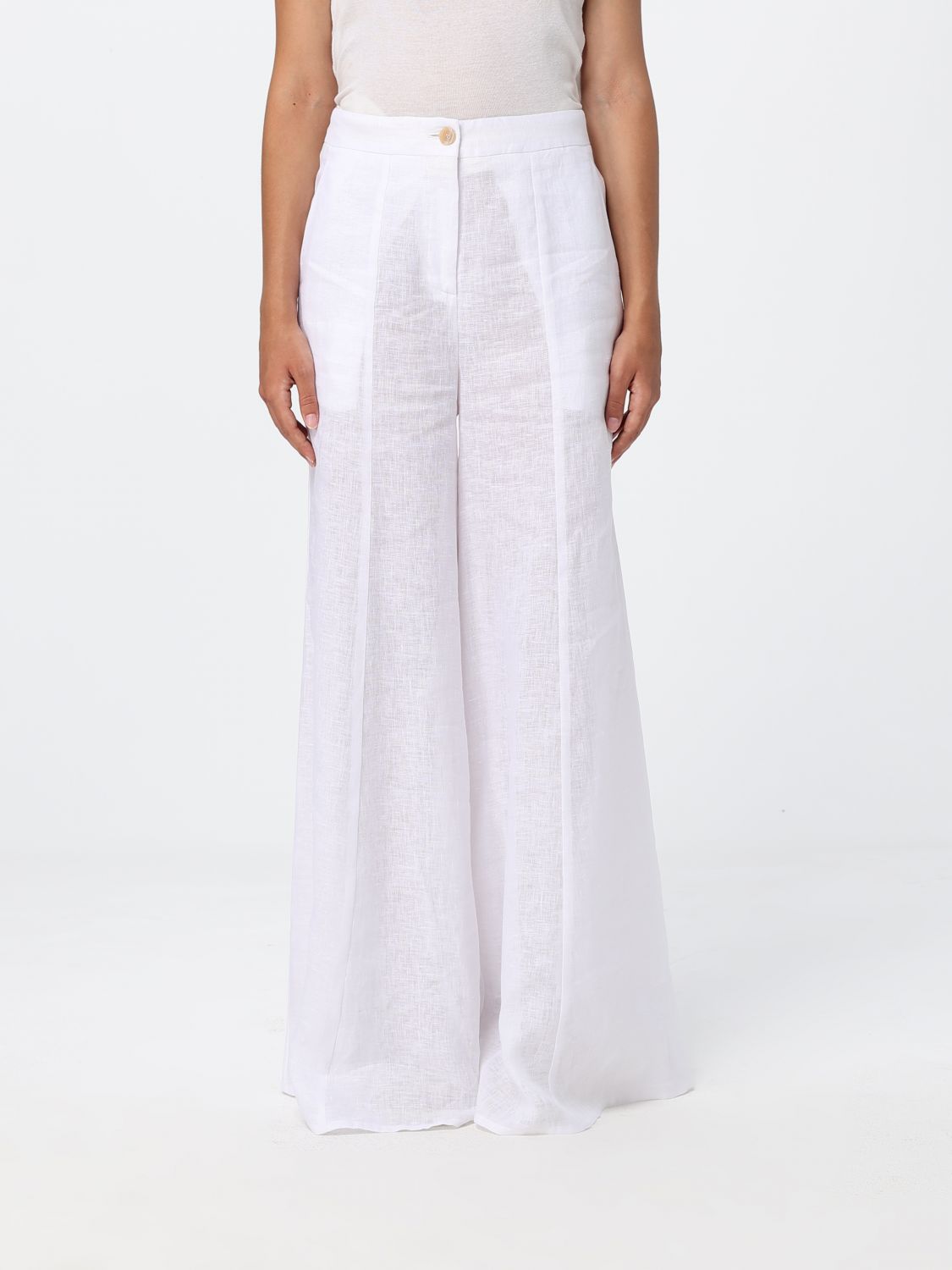 SEMICOUTURE Pantaloni Donna colore Bianco