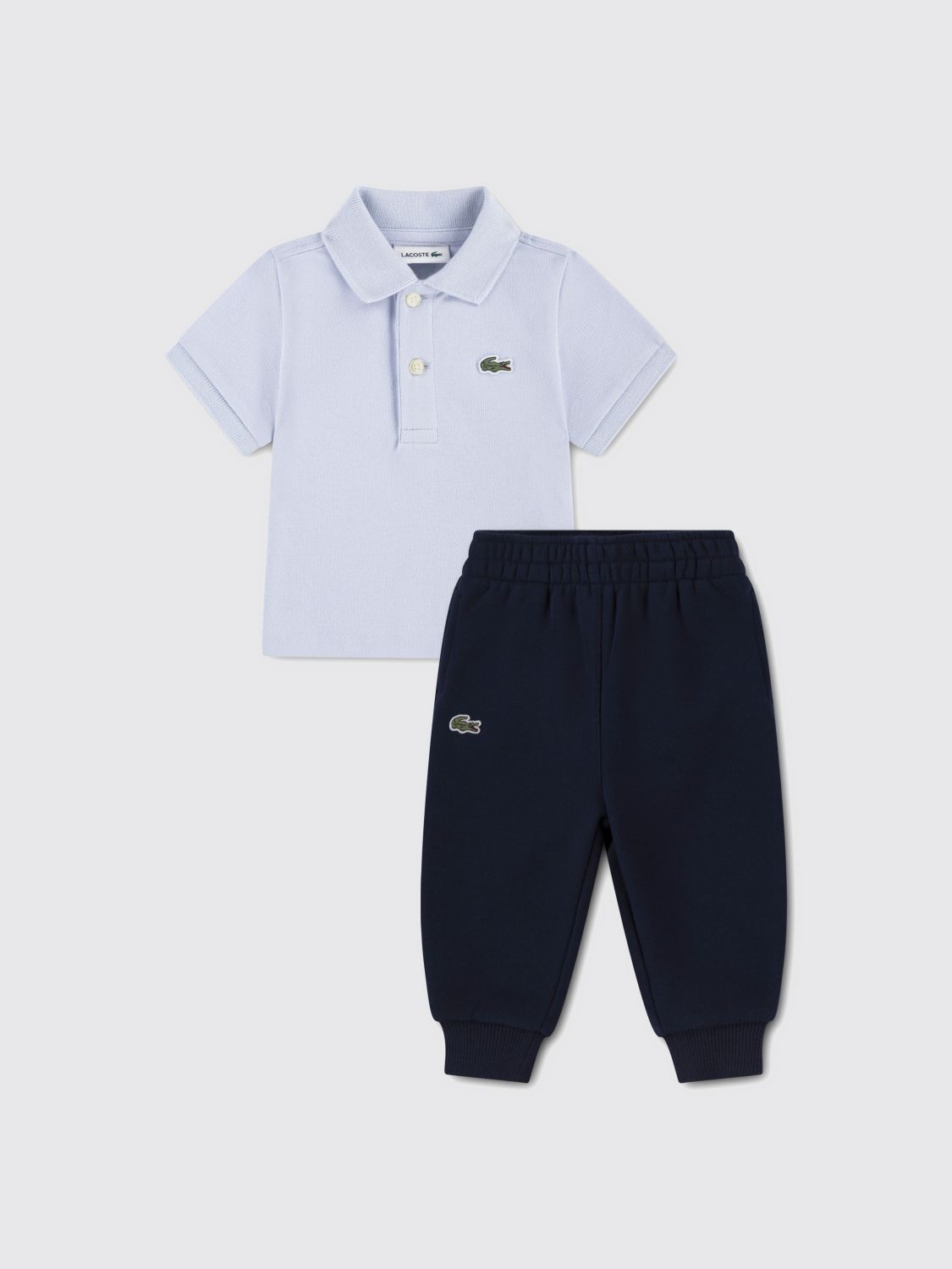 LACOSTE Coordinato in cotone con logo