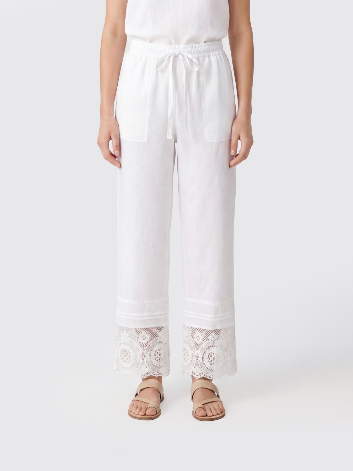 SEMICOUTURE Pantaloni Donna colore Bianco