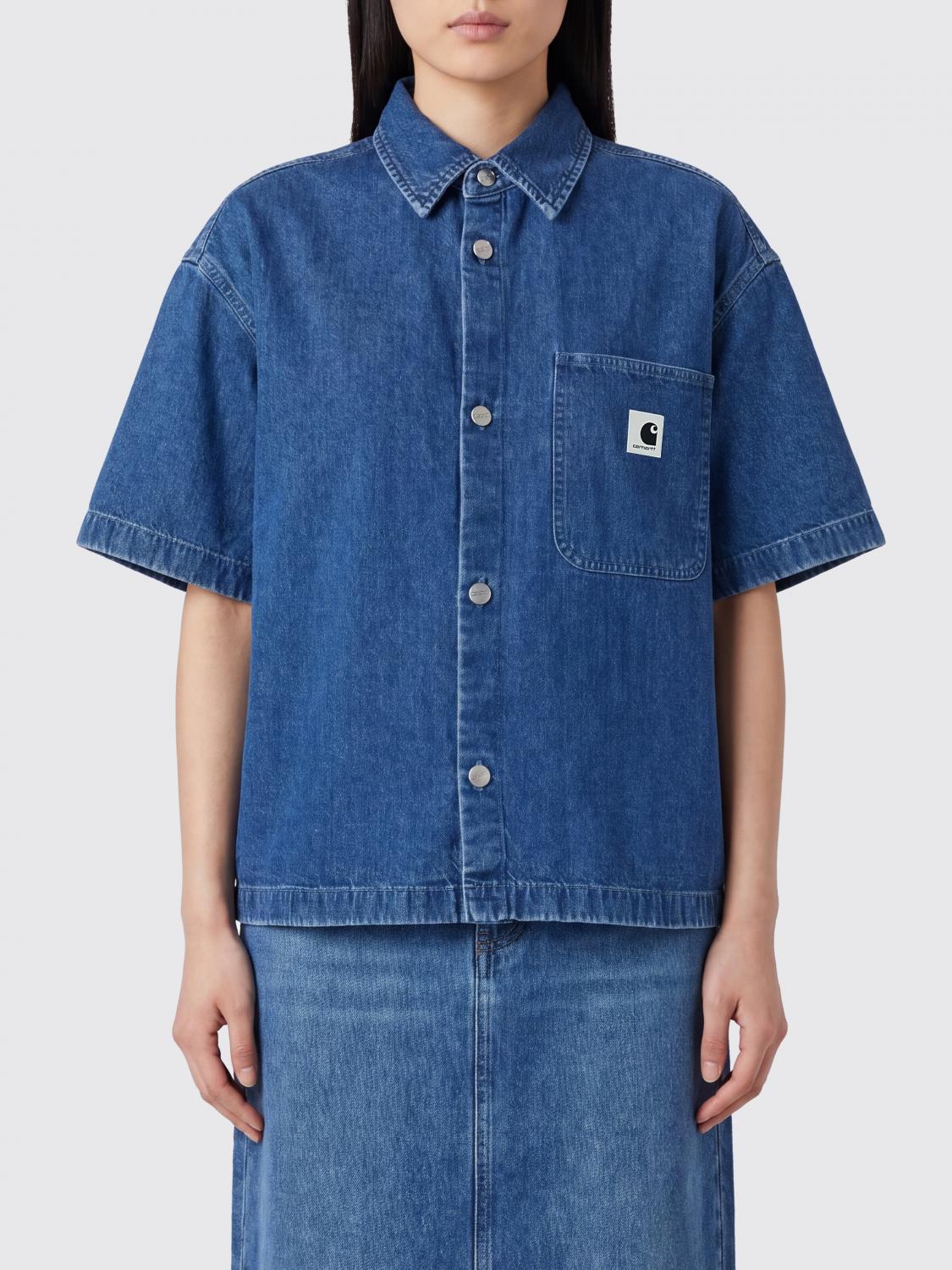 CARHARTT WIP Camicia casual in denim di cotone