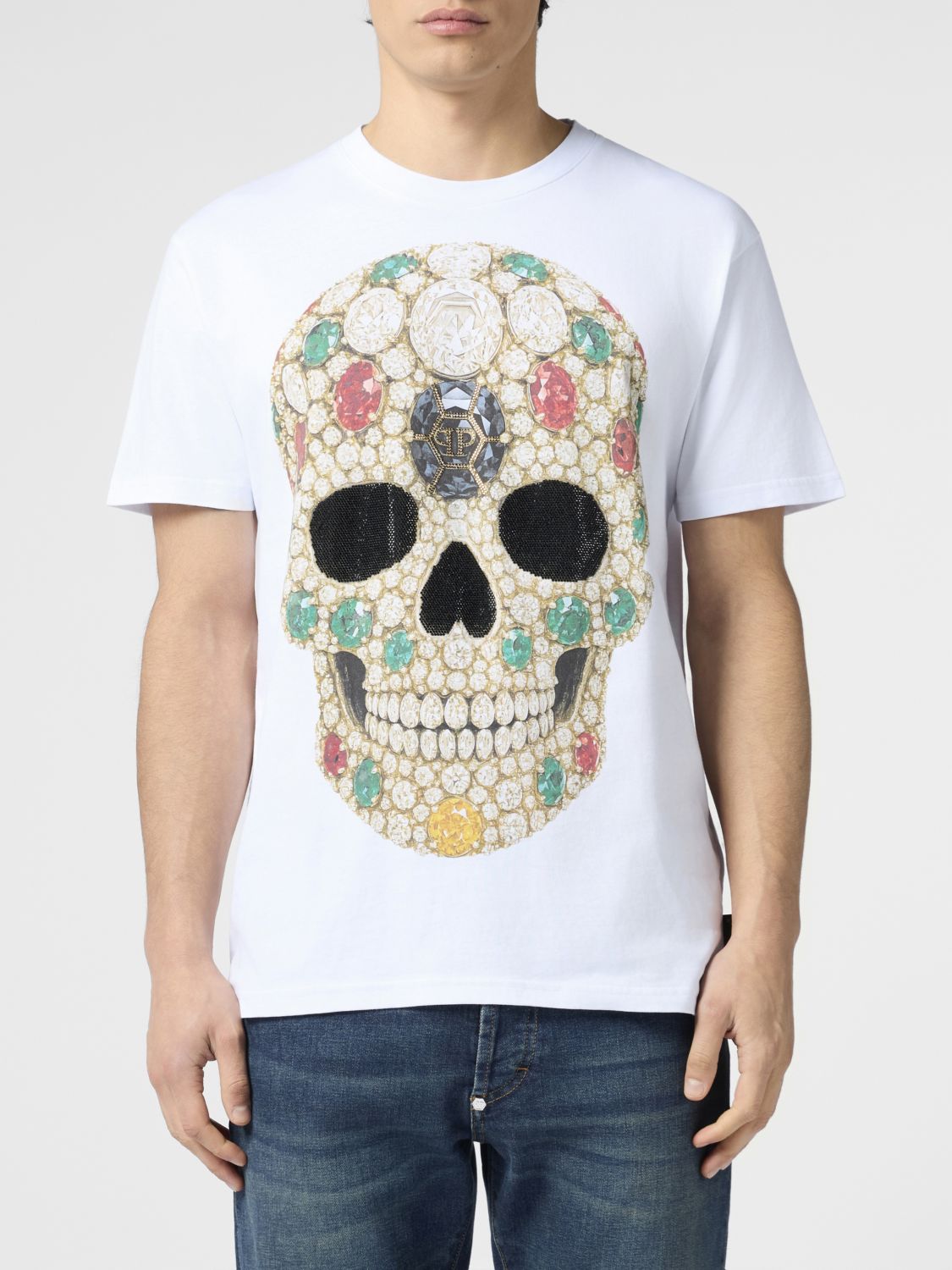 PHILIPP PLEIN T-Shirt Uomo colore Bianco