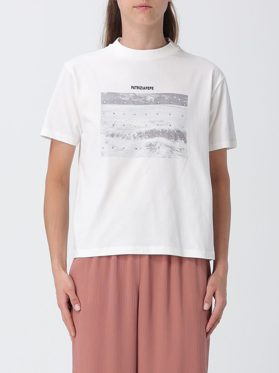 PATRIZIA PEPE T-Shirt Damen Farbe Weiß