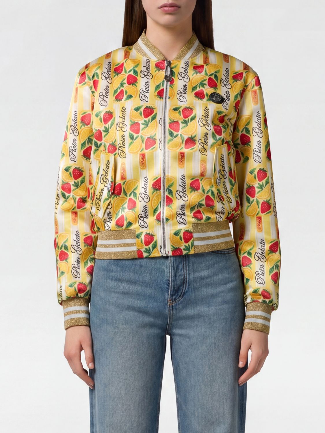 PHILIPP PLEIN Jacket Woman color Yellow