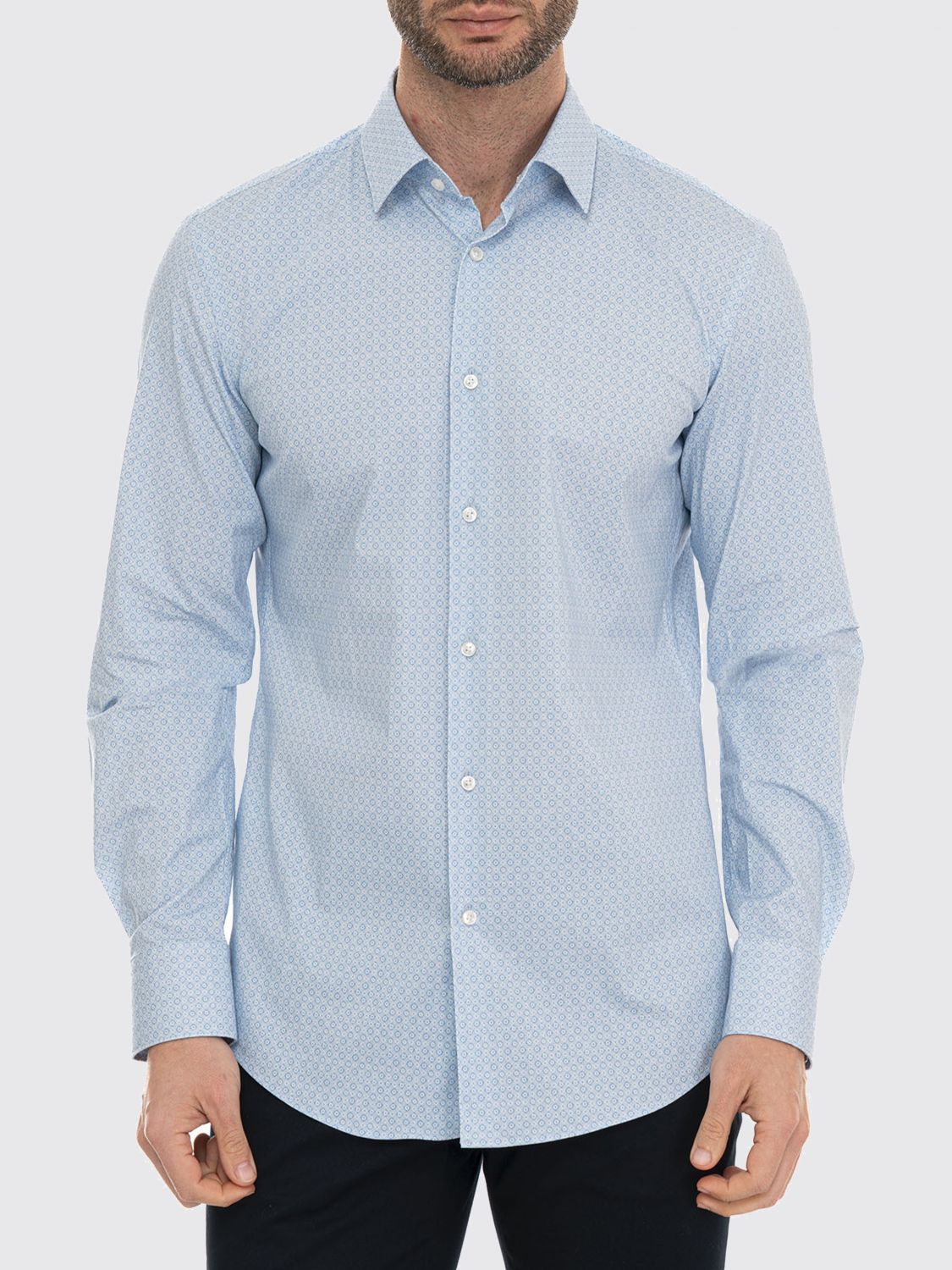 BOSS Camicia Uomo colore Celeste