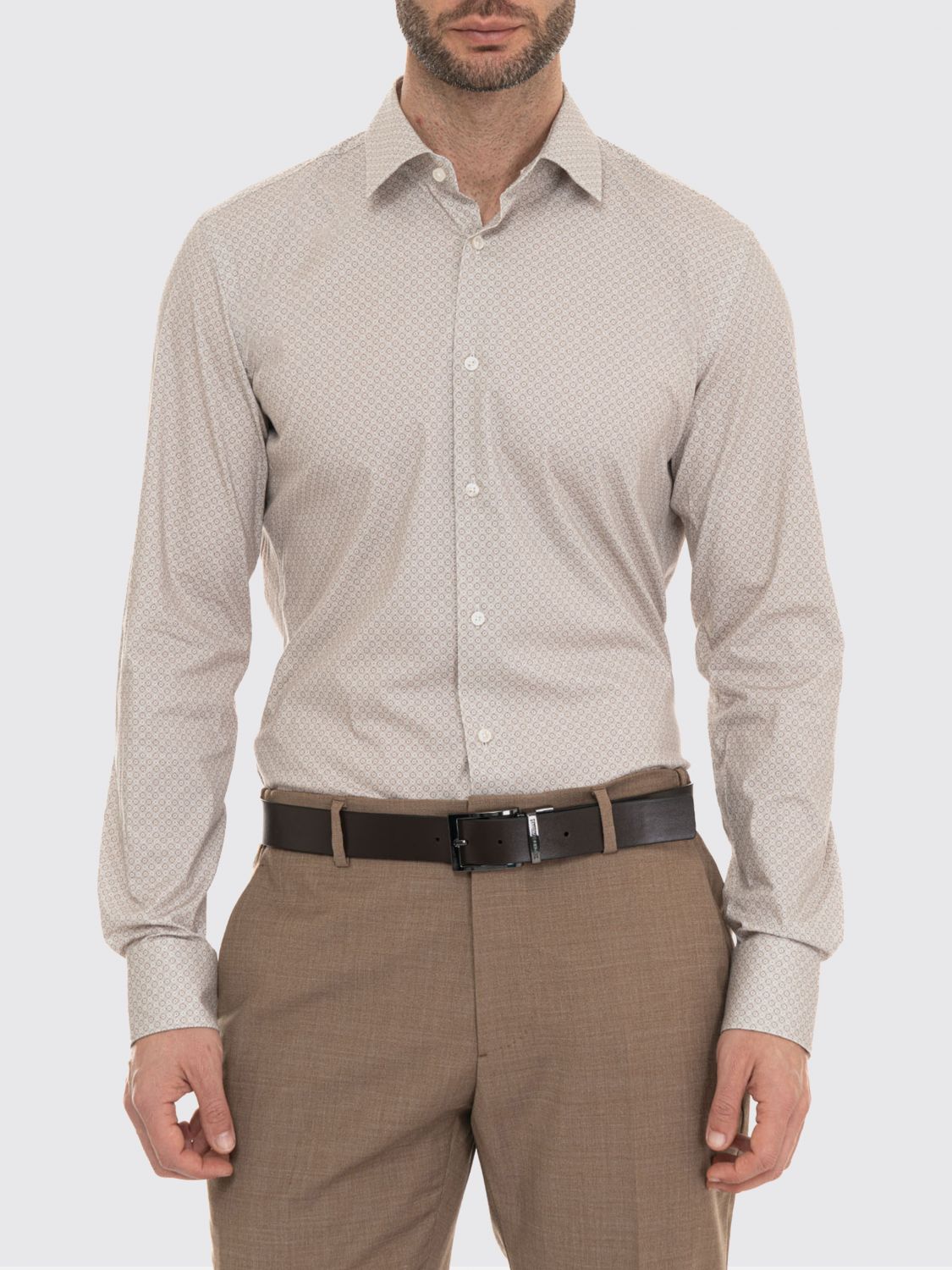 BOSS Camicia casual in cotone stretch