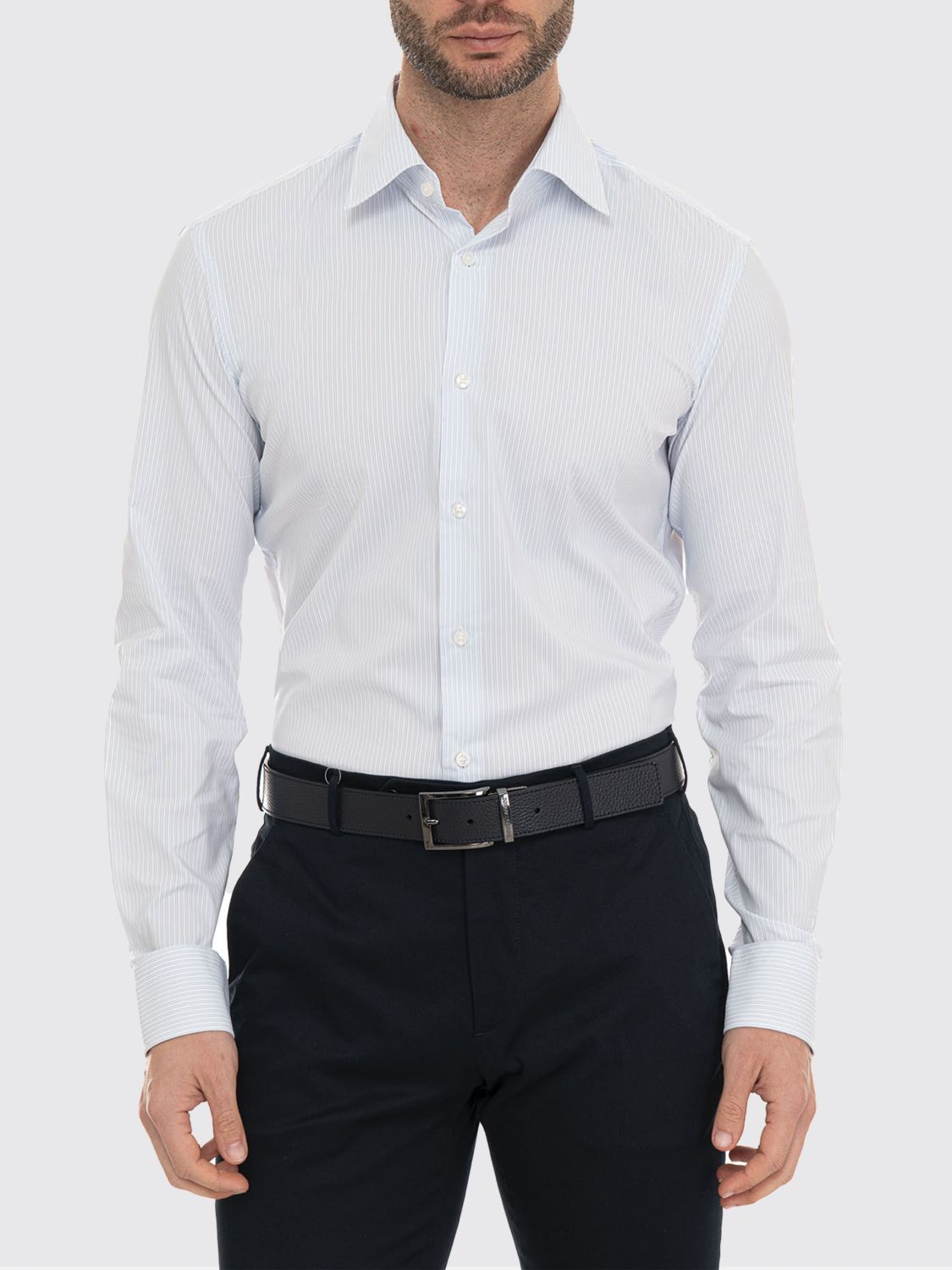 BOSS Camicia Uomo colore Celeste