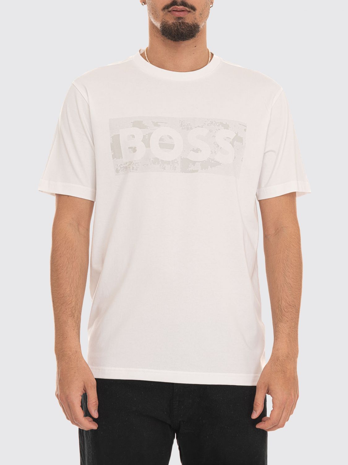 BOSS T-Shirt Uomo colore Bianco