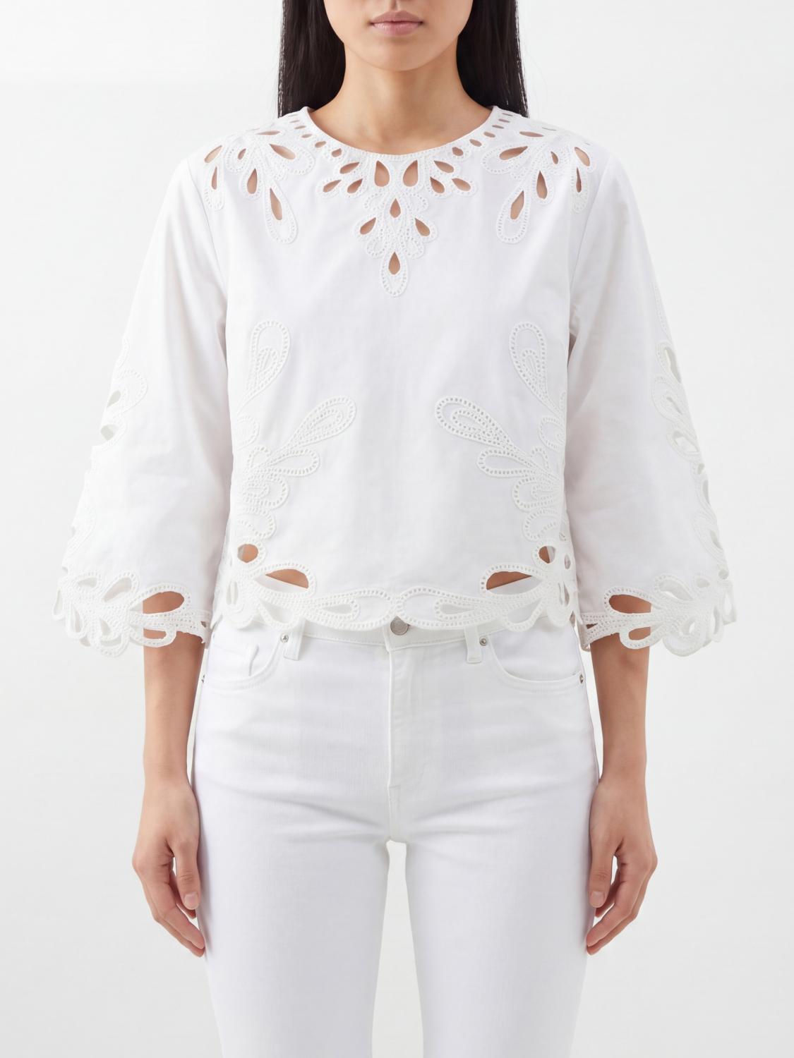 ANTIK BATIK Top Woman color White