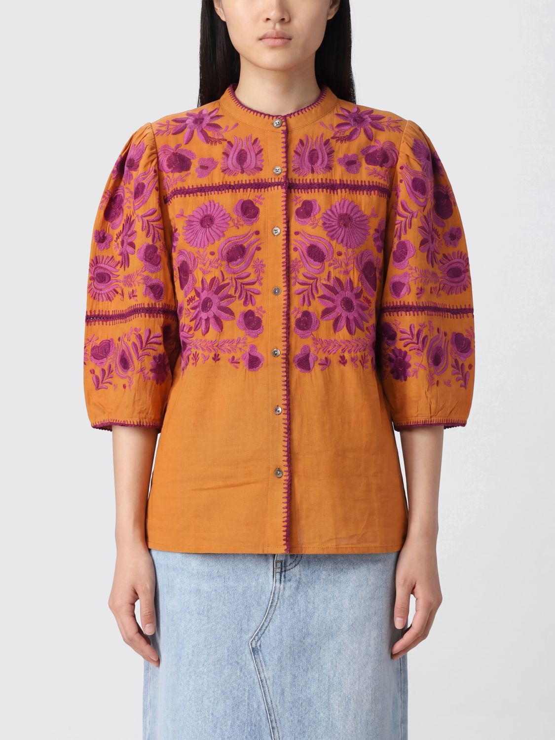 ANTIK BATIK Camicia Donna colore Giallo
