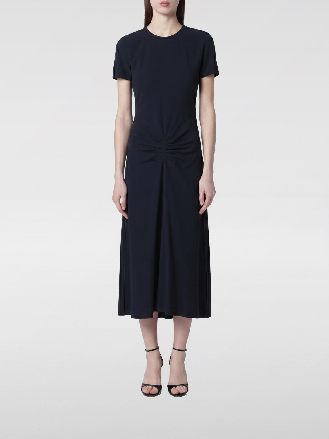 VICTORIA VICTORIA BECKHAM Midi-Etuikleid aus Jersey mit geraffter Taille