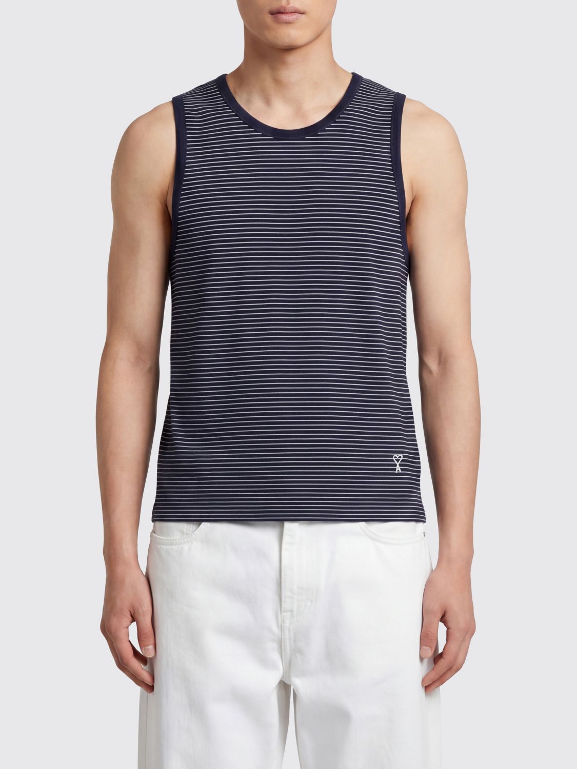 AMI PARIS T-Shirt Uomo colore Rigato