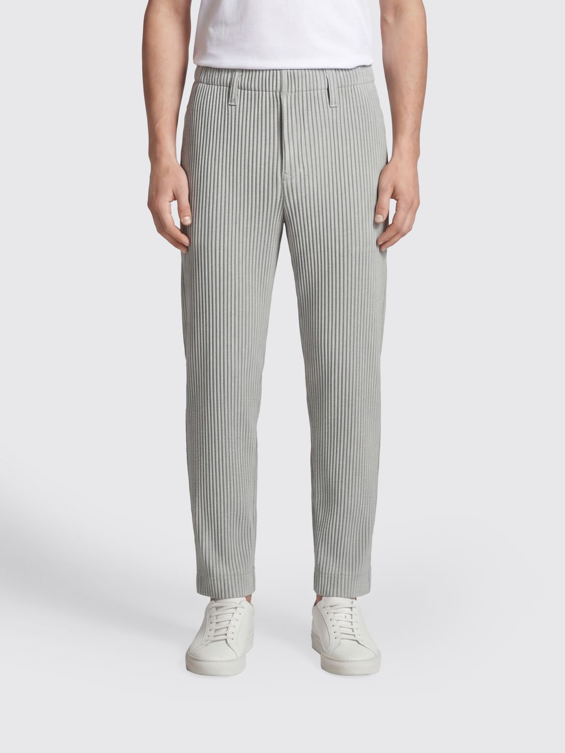 HOMME PLISSE’ ISSEY MIYAKE Pleated Slim Fit Crêpe Trousers Homme Plissé Issey Miyake