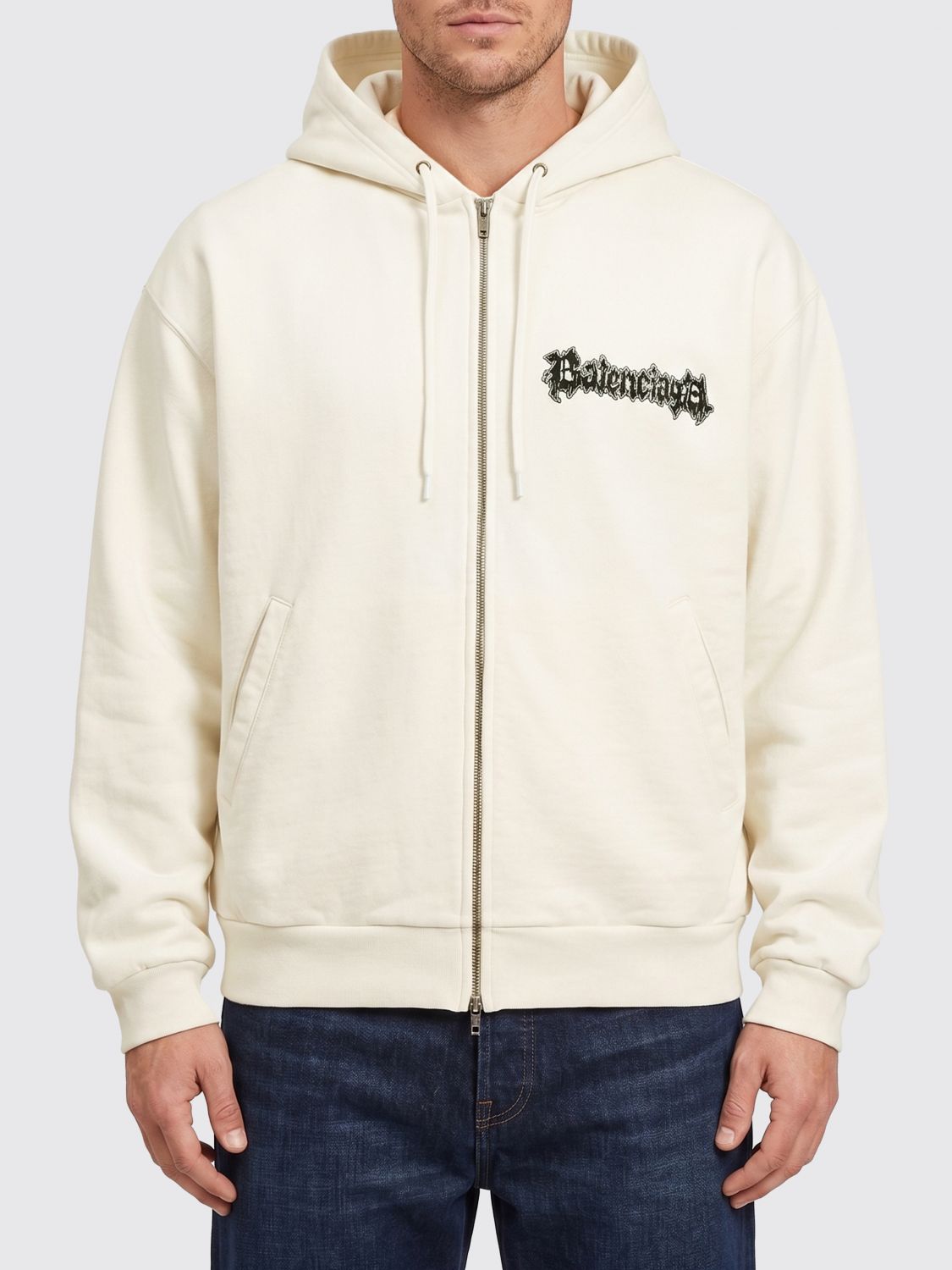 BALENCIAGA BALENCIAGA Sweatshirt Men color White　バレンシアガ スウェットシャツ メンズ カラー ホワイト