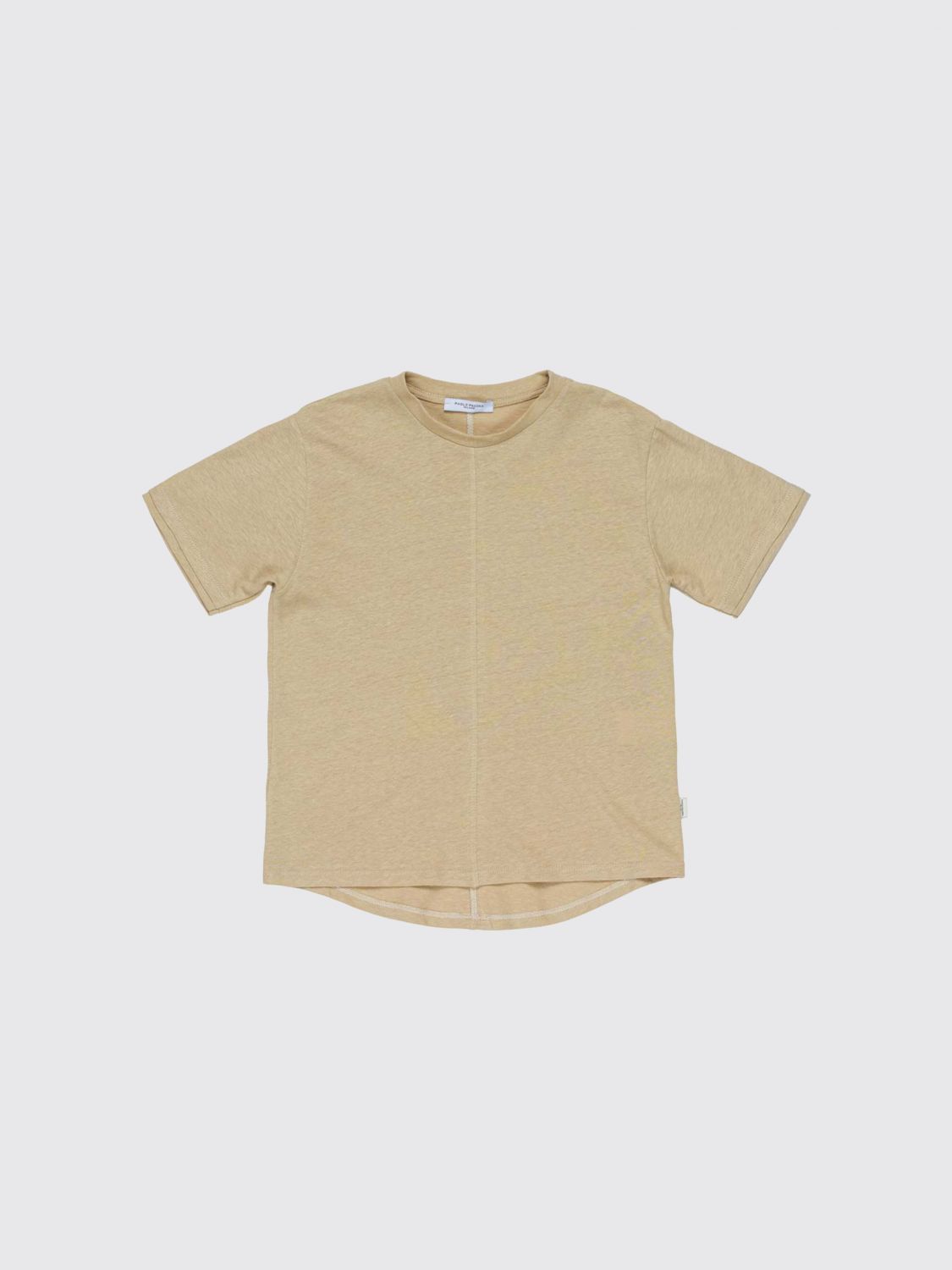 PAOLO PECORA Baumwoll-T-Shirt für Jungen mit abgerundetem Saum
