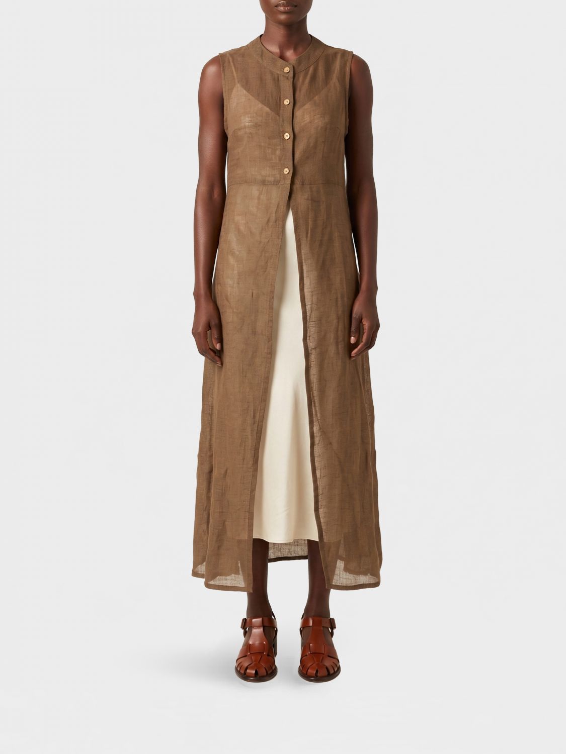 LE KASHA Dress Woman color Sand