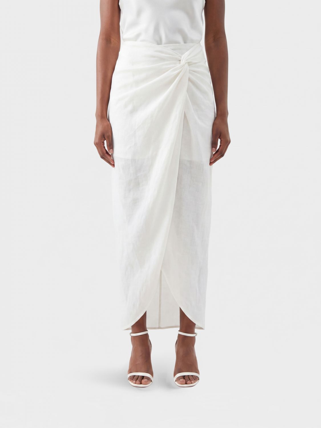 LE KASHA Skirt Woman color White