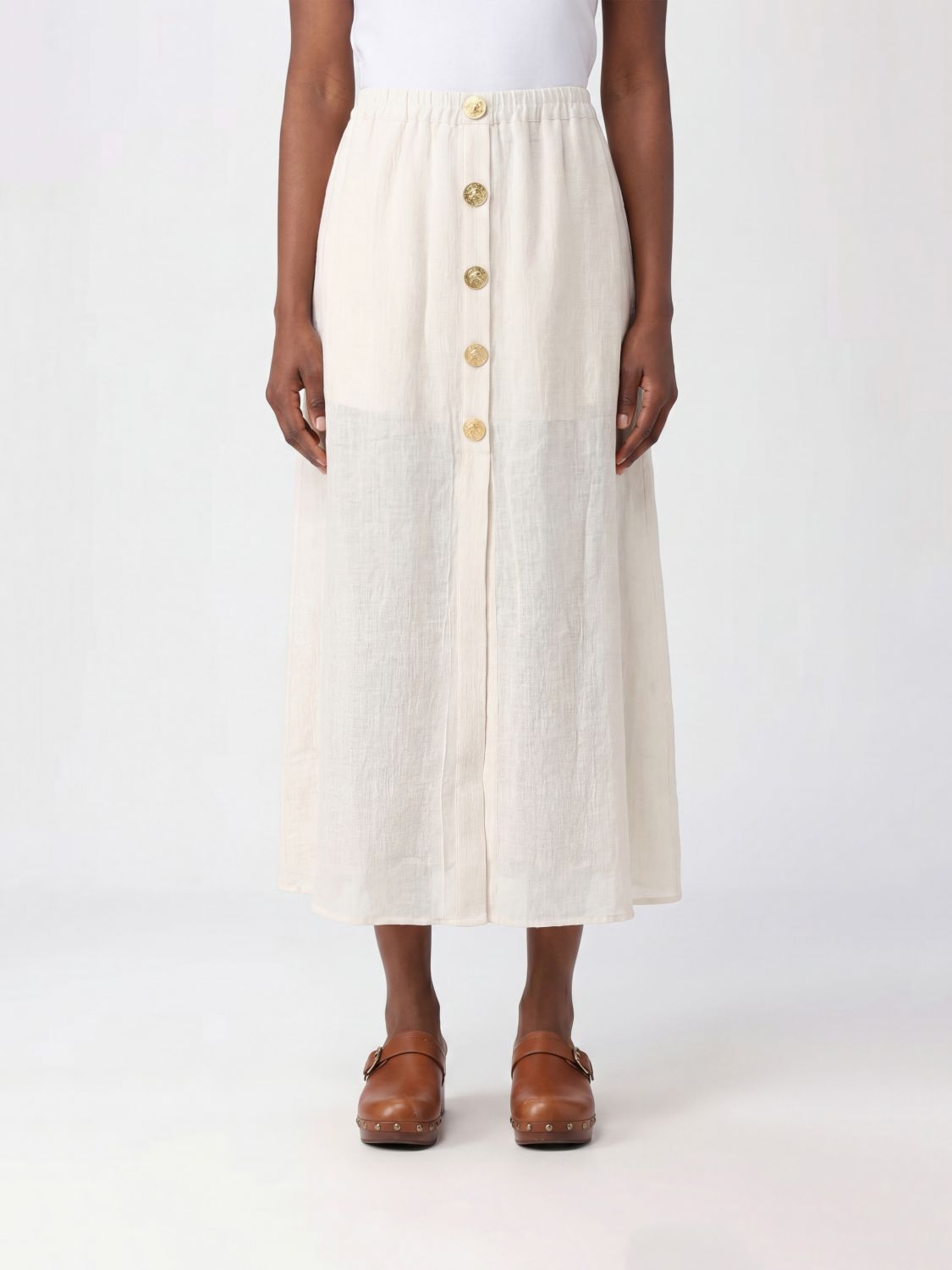 LE KASHA Skirt Woman color White