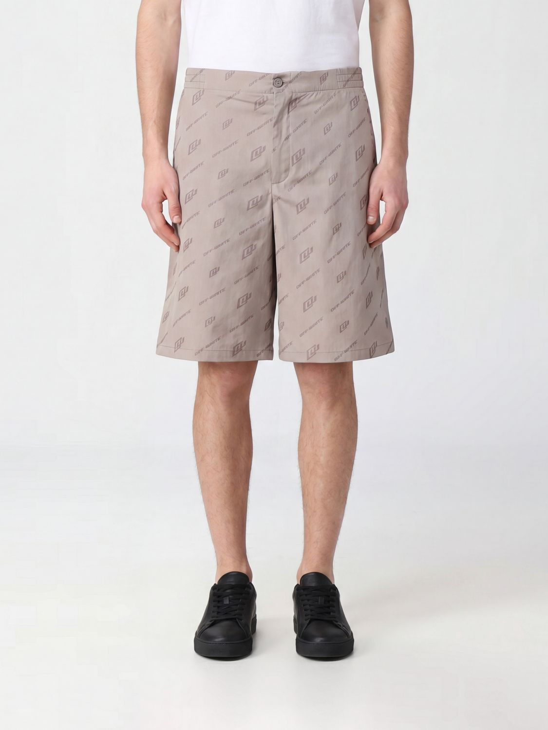 OFF-WHITE Shorts Men color Grey