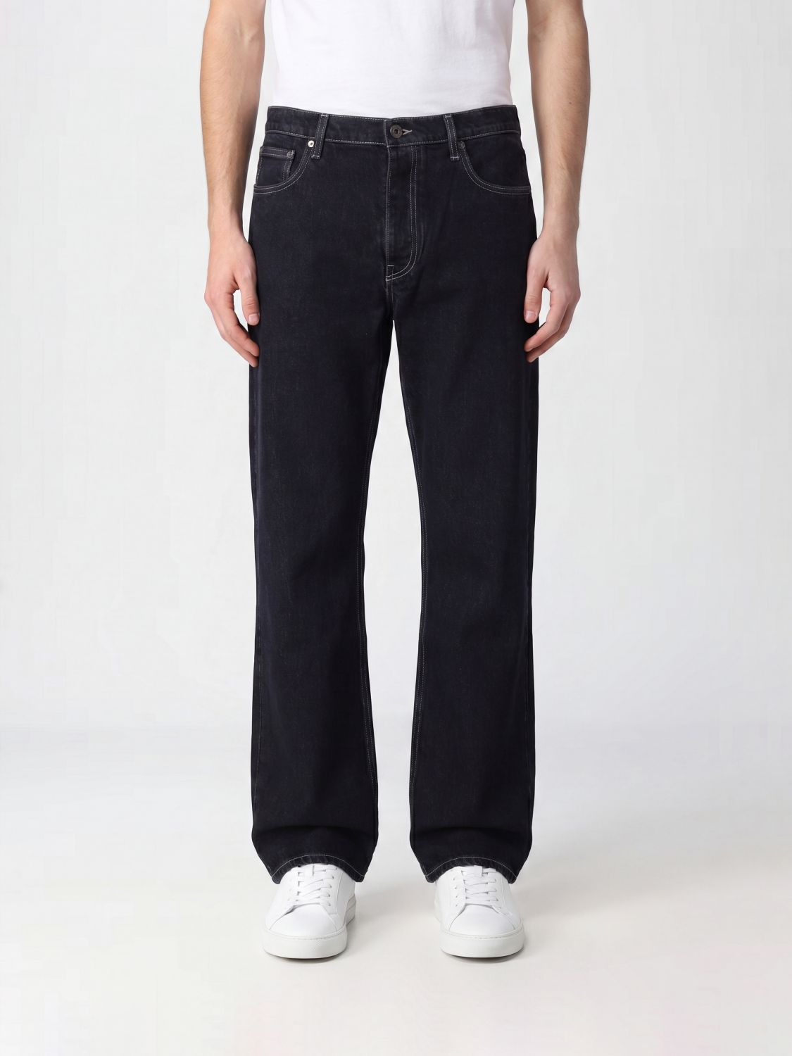 OFF-WHITE Jeans Men color Black