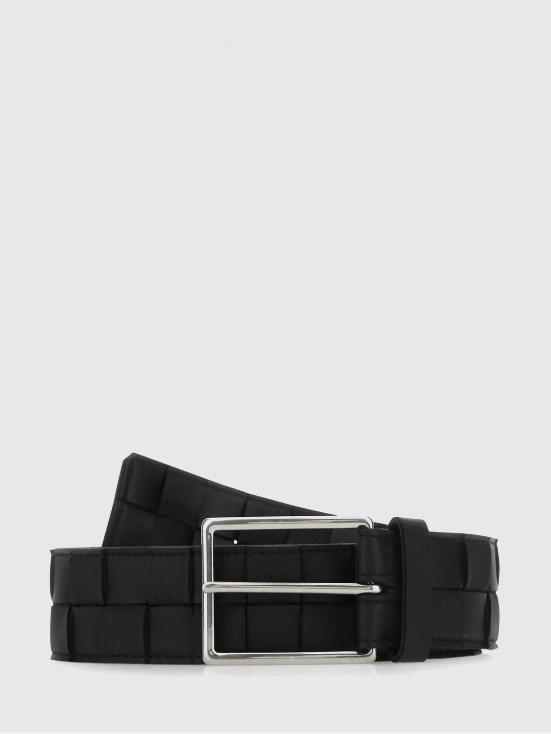 BOTTEGA VENETA BOTTEGA VENETA Woven Calfskin Leather Belt with Intrecciato Design　BOTTEGA VENETA イントレチャート デザイン カーフスキン ウーブン レザー ベルト