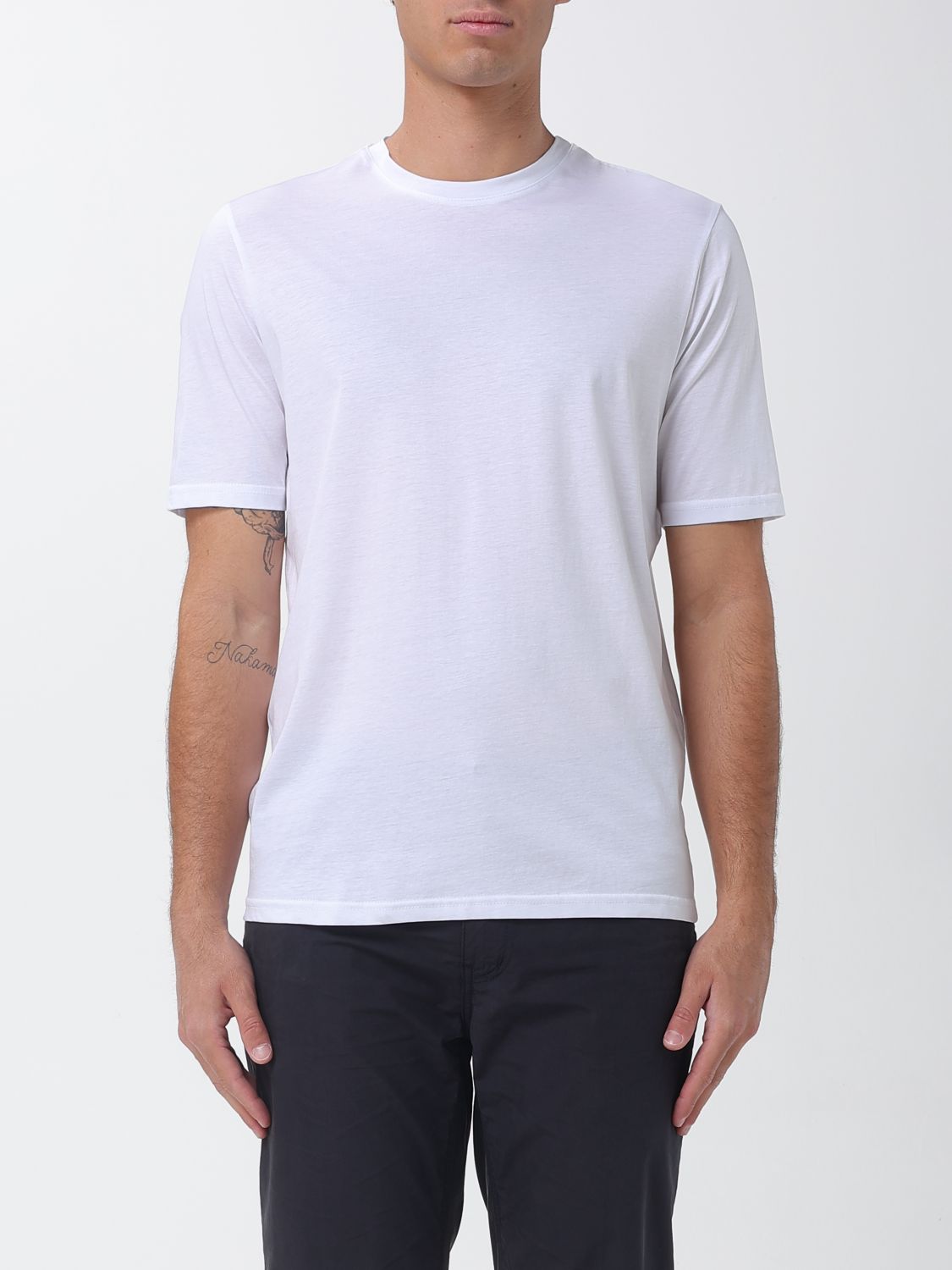 Xc Basic Short-Sleeved Crew Neck T-Shirt in Cotton with a Slim Fit