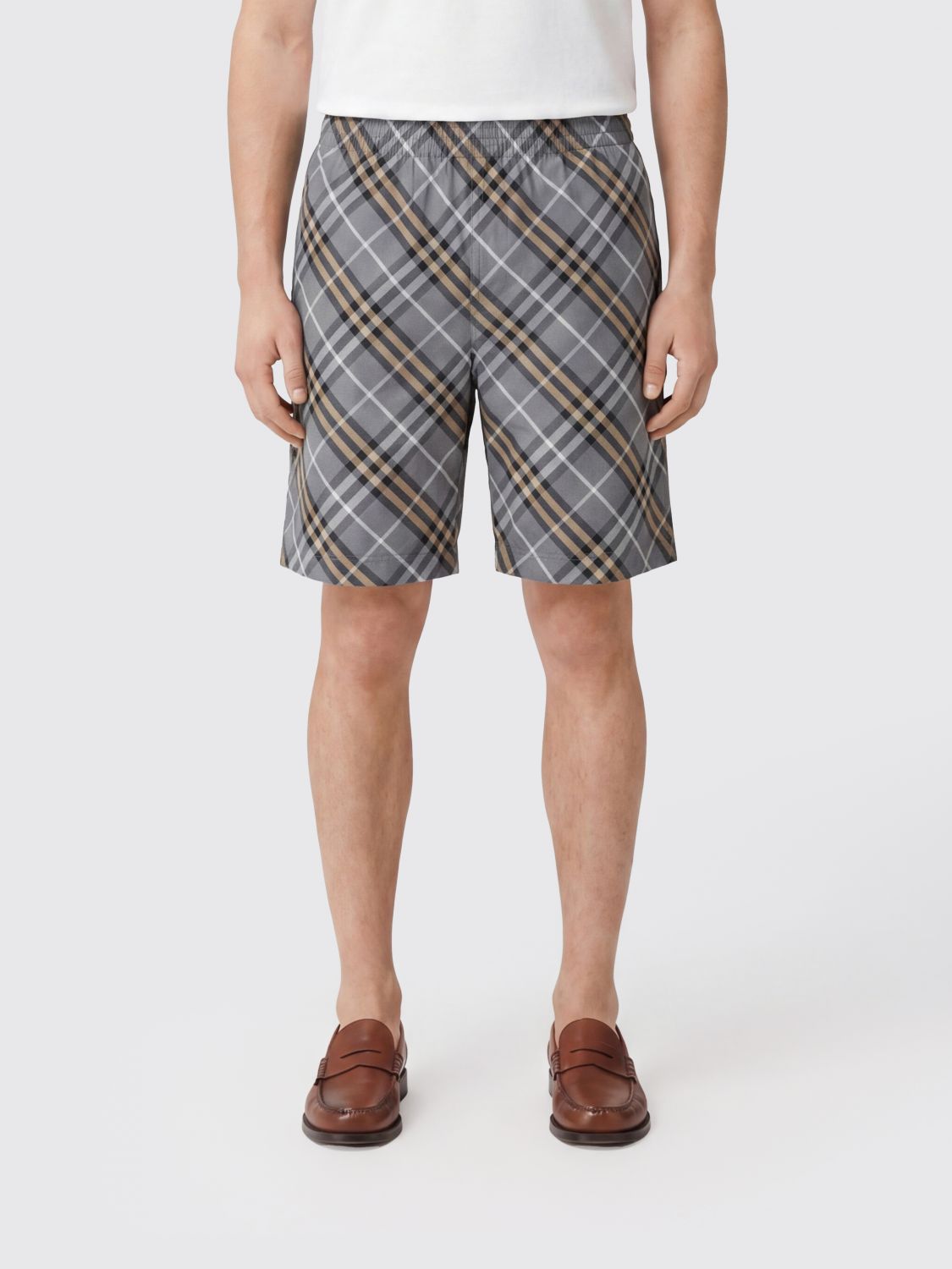Burberry BURBERRY Short Check Nylon Swim Shorts with an Elasticated Waistband　BURBERRY 伸縮性ウエストバンド付きショートチェックナイロンスイムショーツ