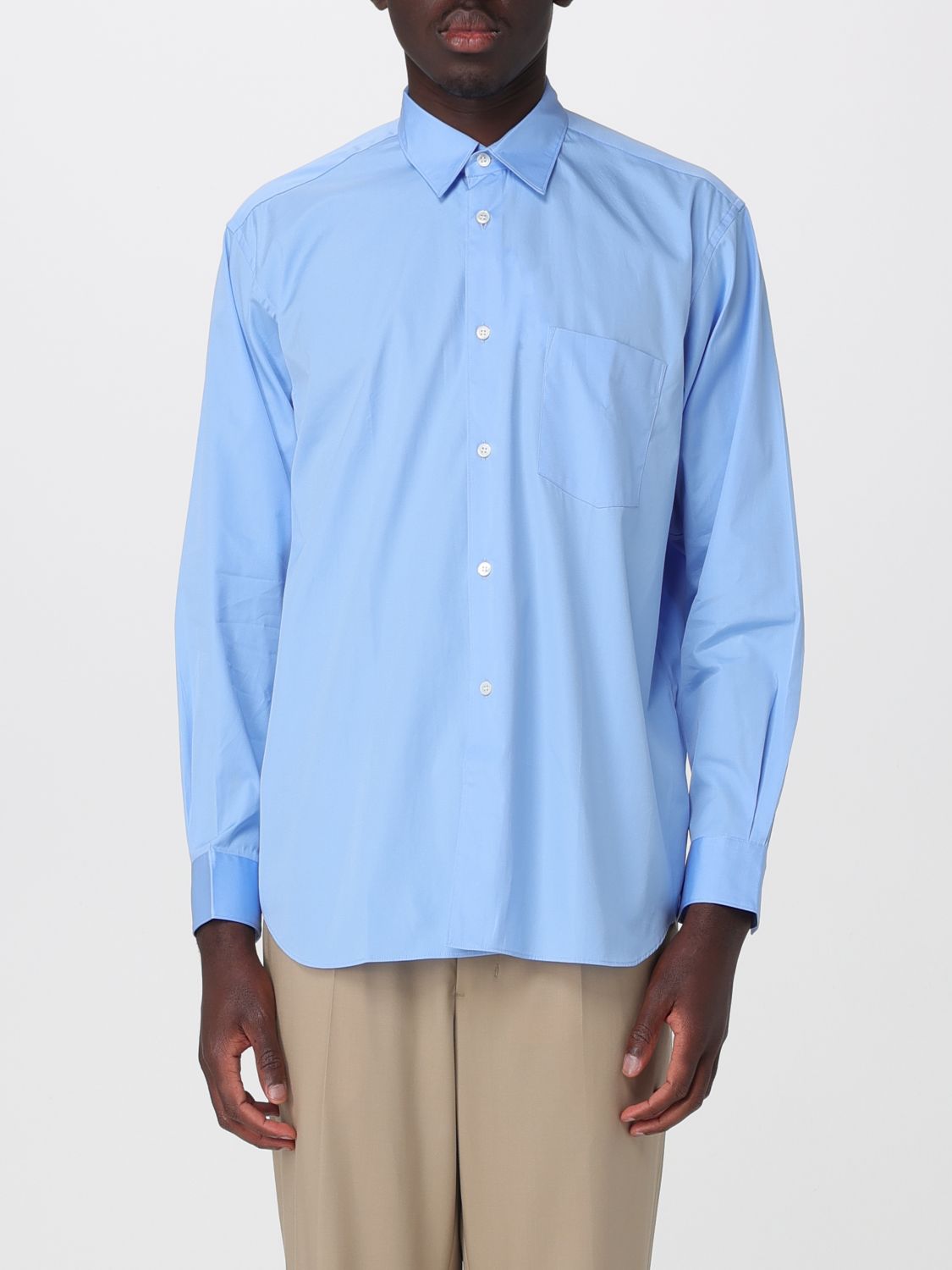 COMME DES GARÇONS Classic Long-Sleeve Shirt in Cotton Poplin　COMME DES GARÇONS クラシック ロングスリーブ シャツ (コットン ポプリン) COMME