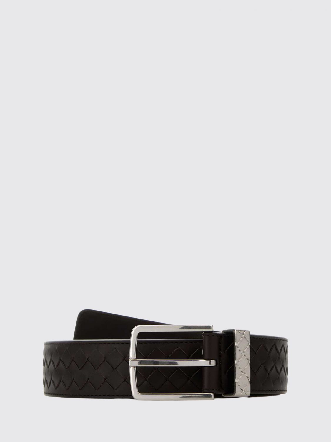 BOTTEGA VENETA BOTTEGA VENETA Woven Calfskin Leather Belt with Pin Buckle　BOTTEGA VENETA ピンバックル付きウーブンカーフスキンレザーベルト