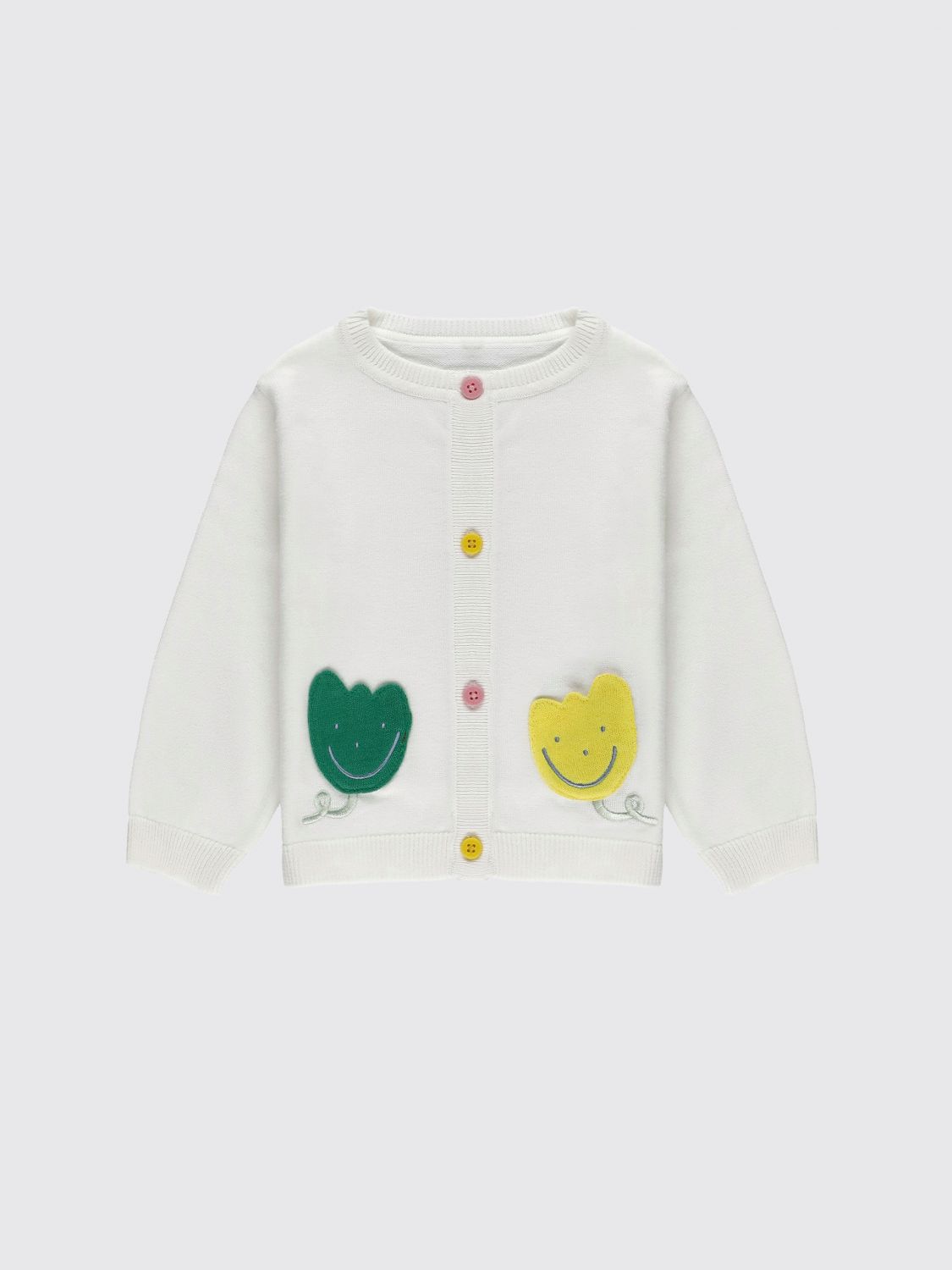 STELLA MCCARTNEY KIDS Boy's Cotton Cardigan with All-Over Floral Embroidery　STELLA MCCARTNEY KIDS 全面花柄刺繍入りボーイズコットンカーディガン STELLA