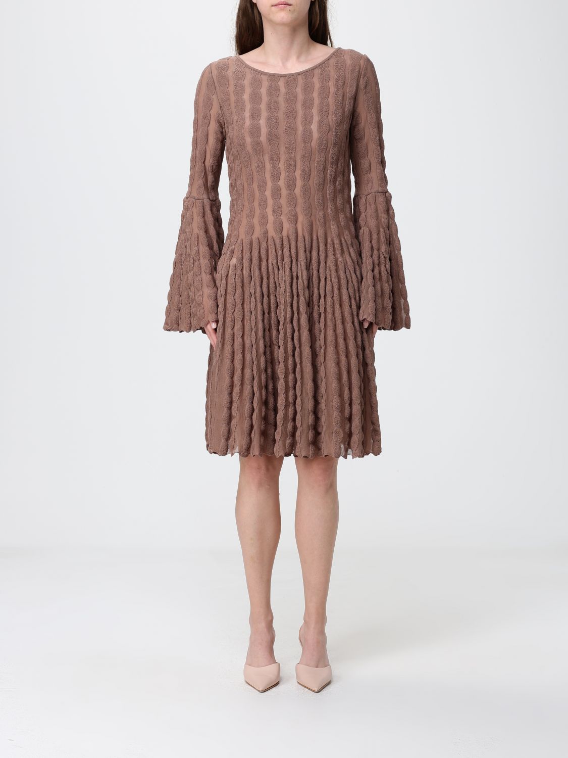 Antonino Valenti Dress Woman In Brown