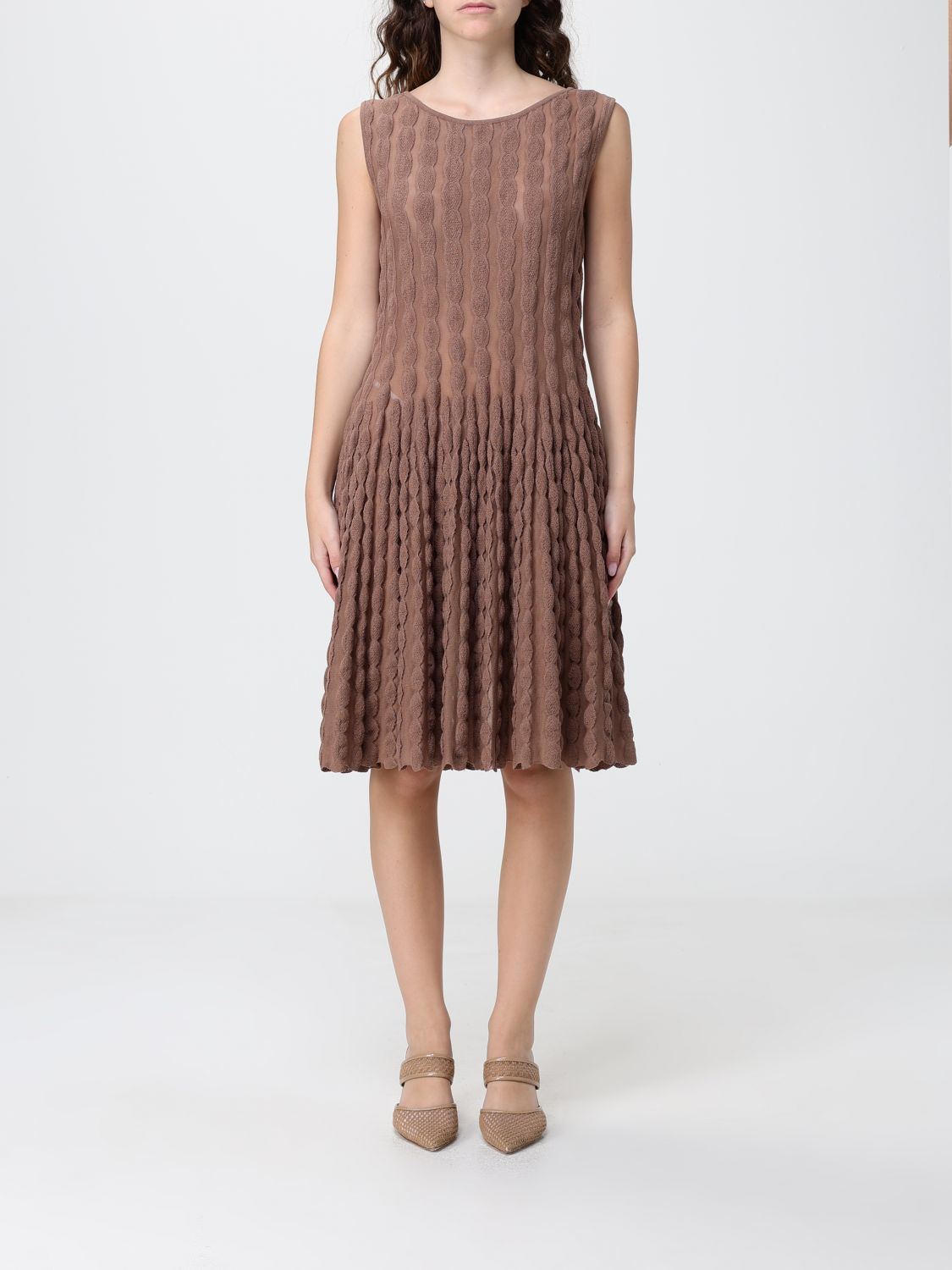 Antonino Valenti Dress Woman In Brown