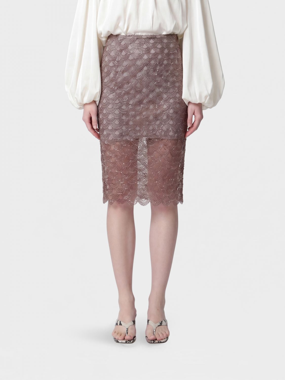ROTATE Skirt Woman color Grey