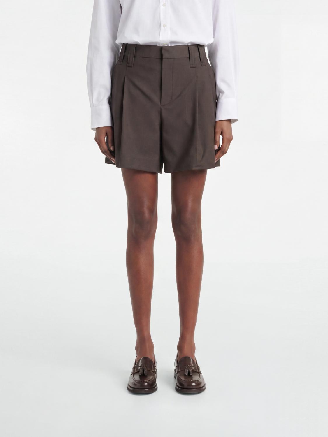 BRUNELLO CUCINELLI Shorts Woman color Coffee