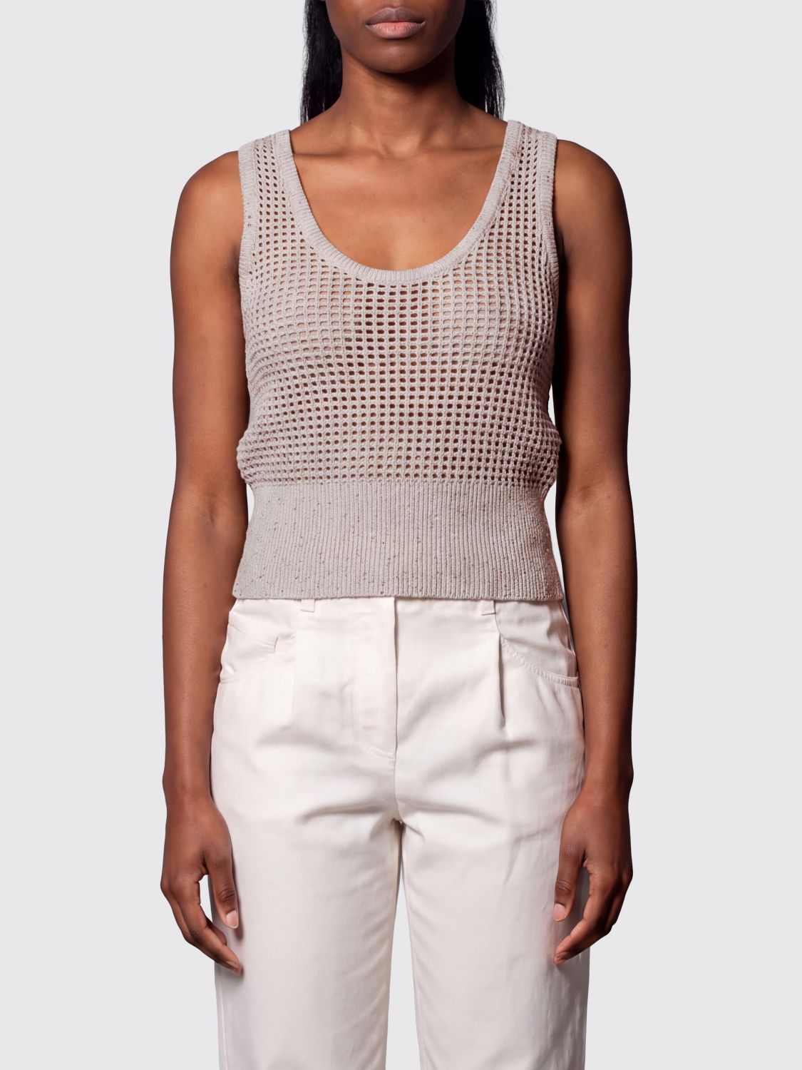 BRUNELLO CUCINELLI Top Donna colore Sabbia