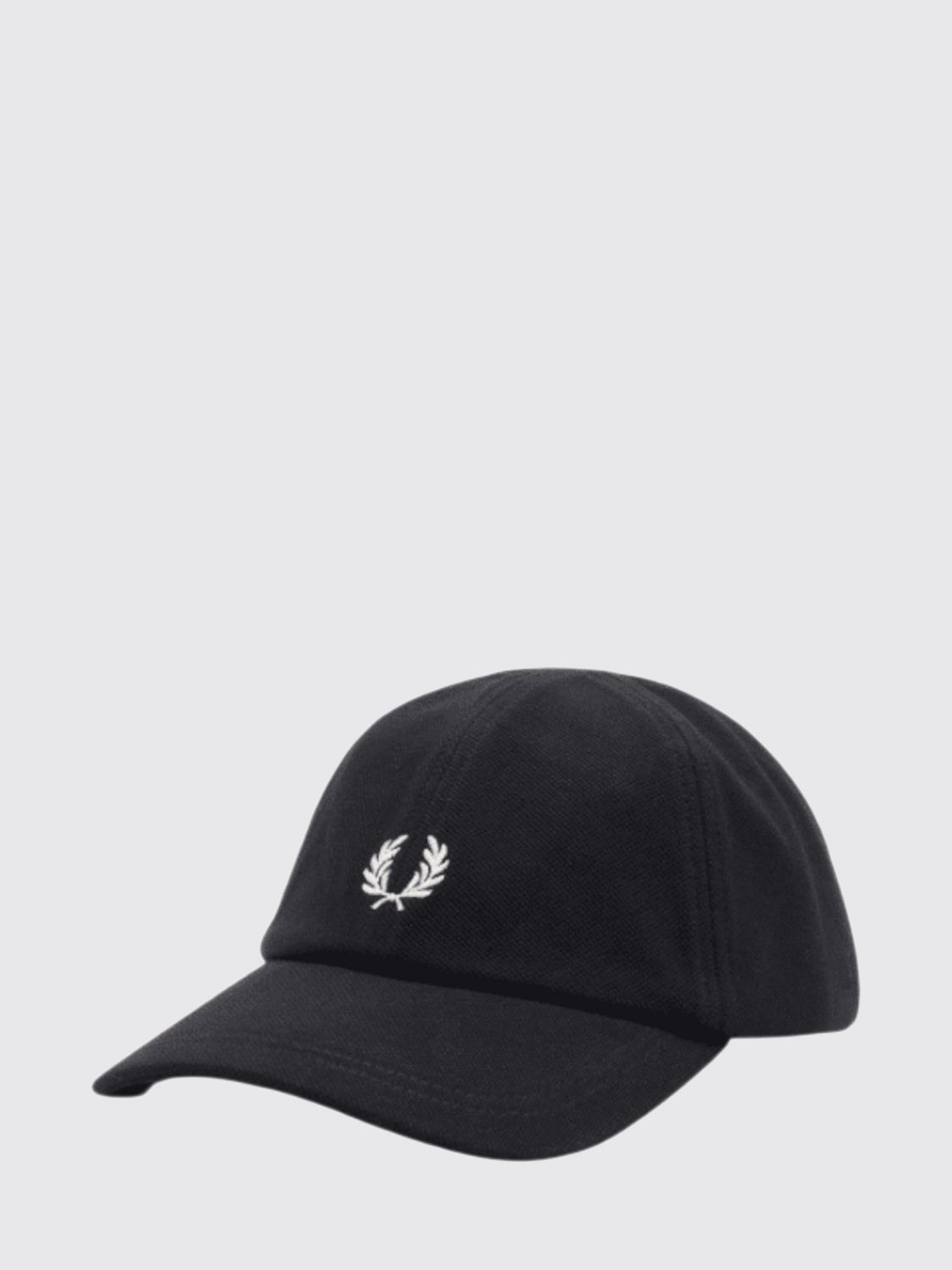 FRED PERRY Cotton Canvas Baseball Cap with Embroidered Logo