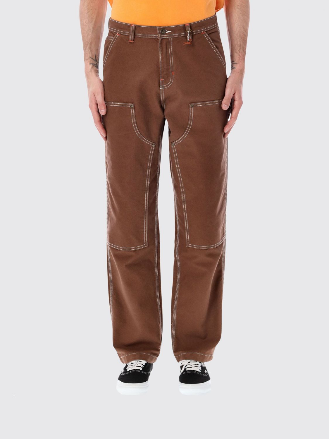 VANS Straight-Leg Cotton Trousers with Belt Loops