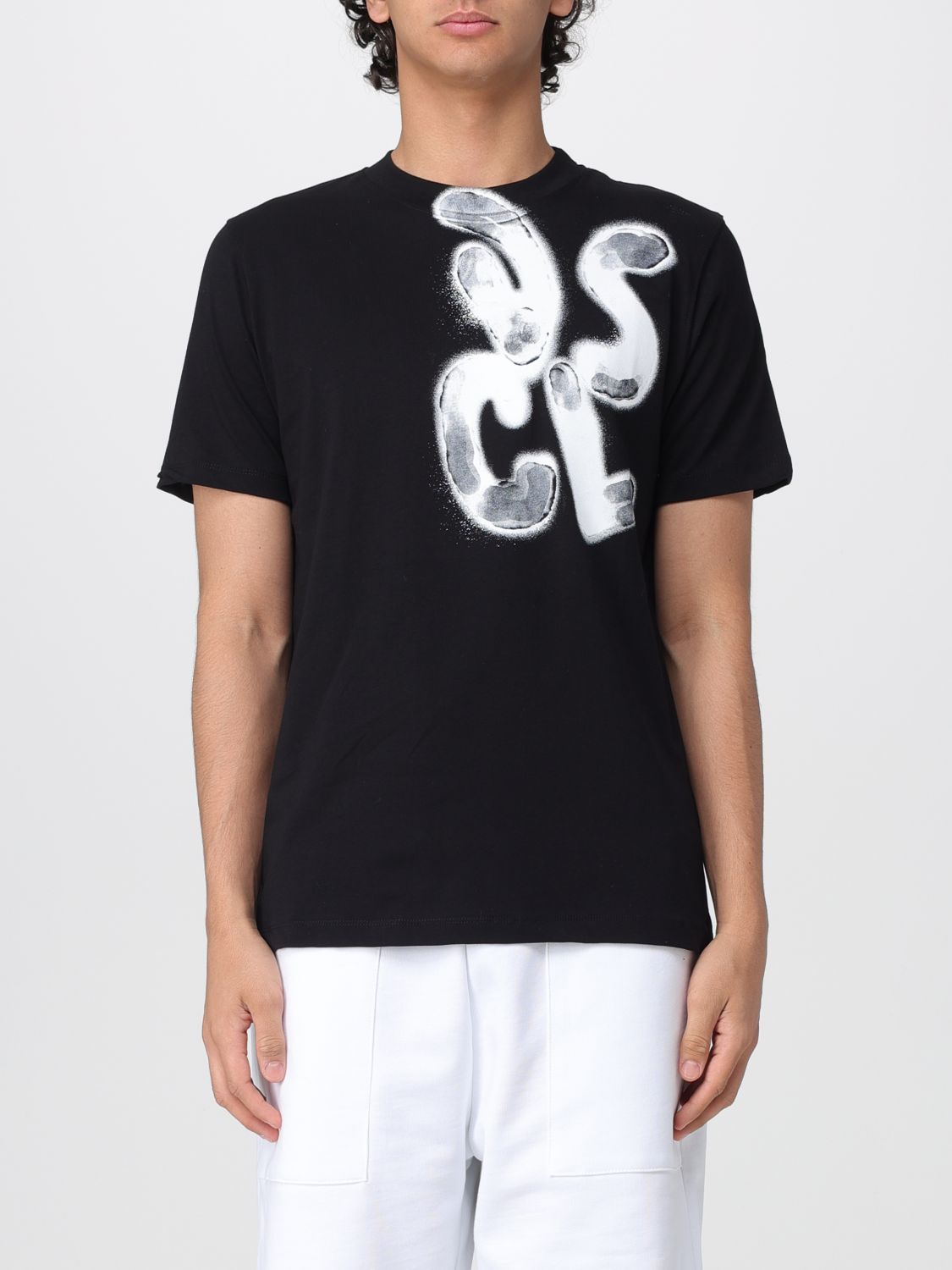 DISCLAIMER T-shirt in cotone con logo
