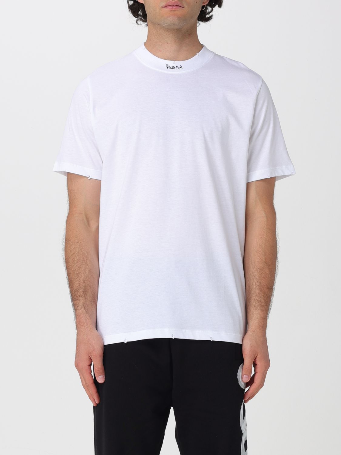 DISCLAIMER T-shirt in cotone con logo