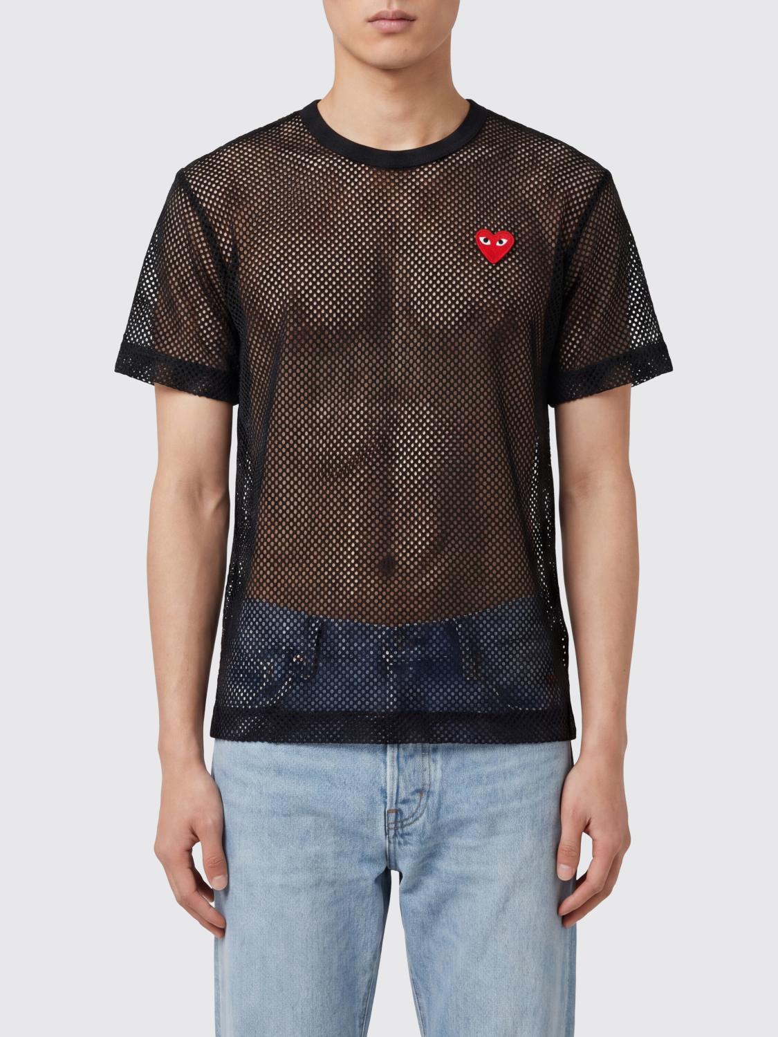 COMME DES GARÇONS PLAY T-Shirt Uomo colore Nero