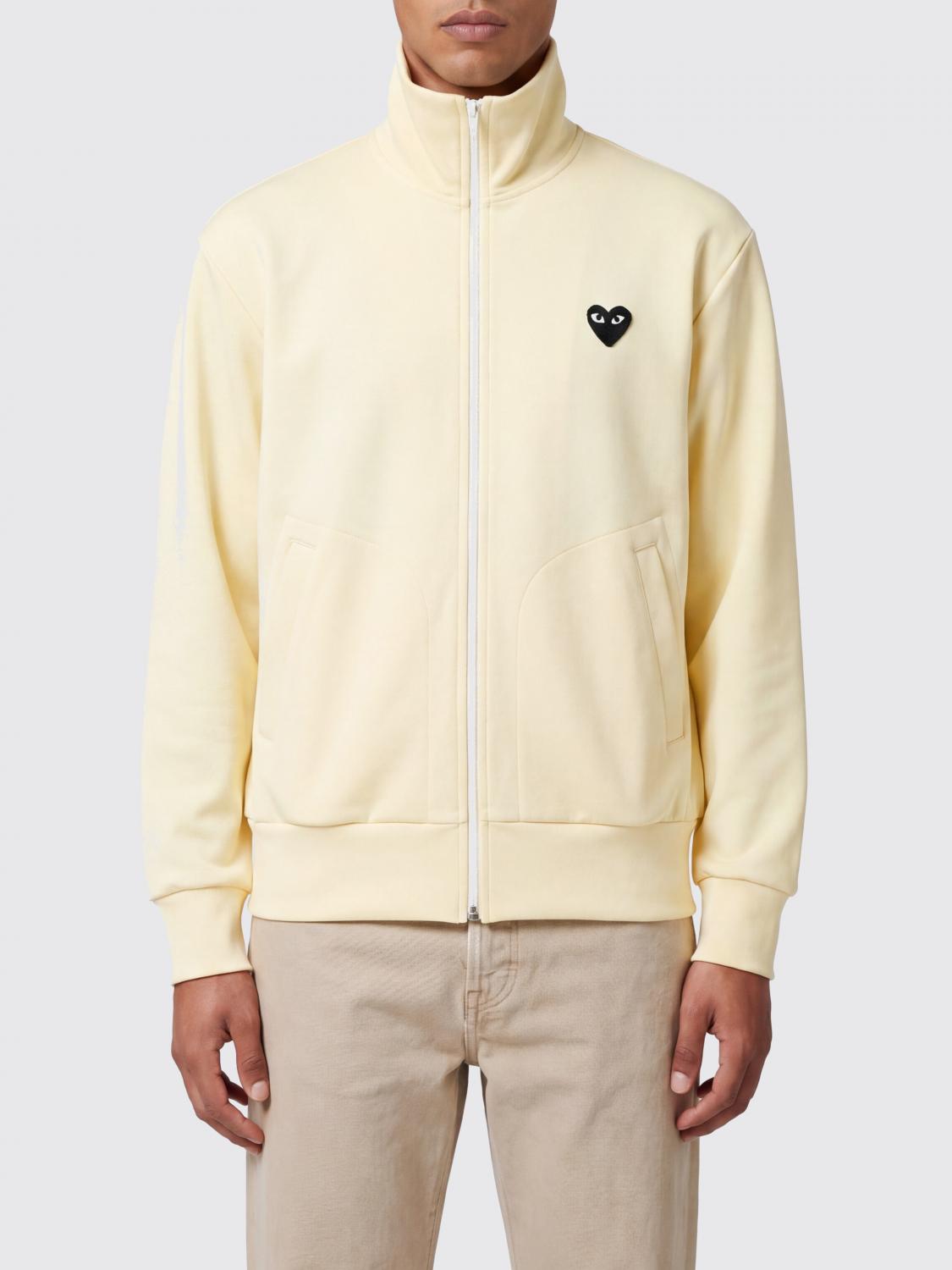 COMME DES GARÇONS PLAY High-Neck Zip-Up Sweatshirt in Polyester with Logo　COMME DES GARÇONS PLAY ロゴ入り ポリエステル ハイネック ジップアップ スウェットシャツ COMME