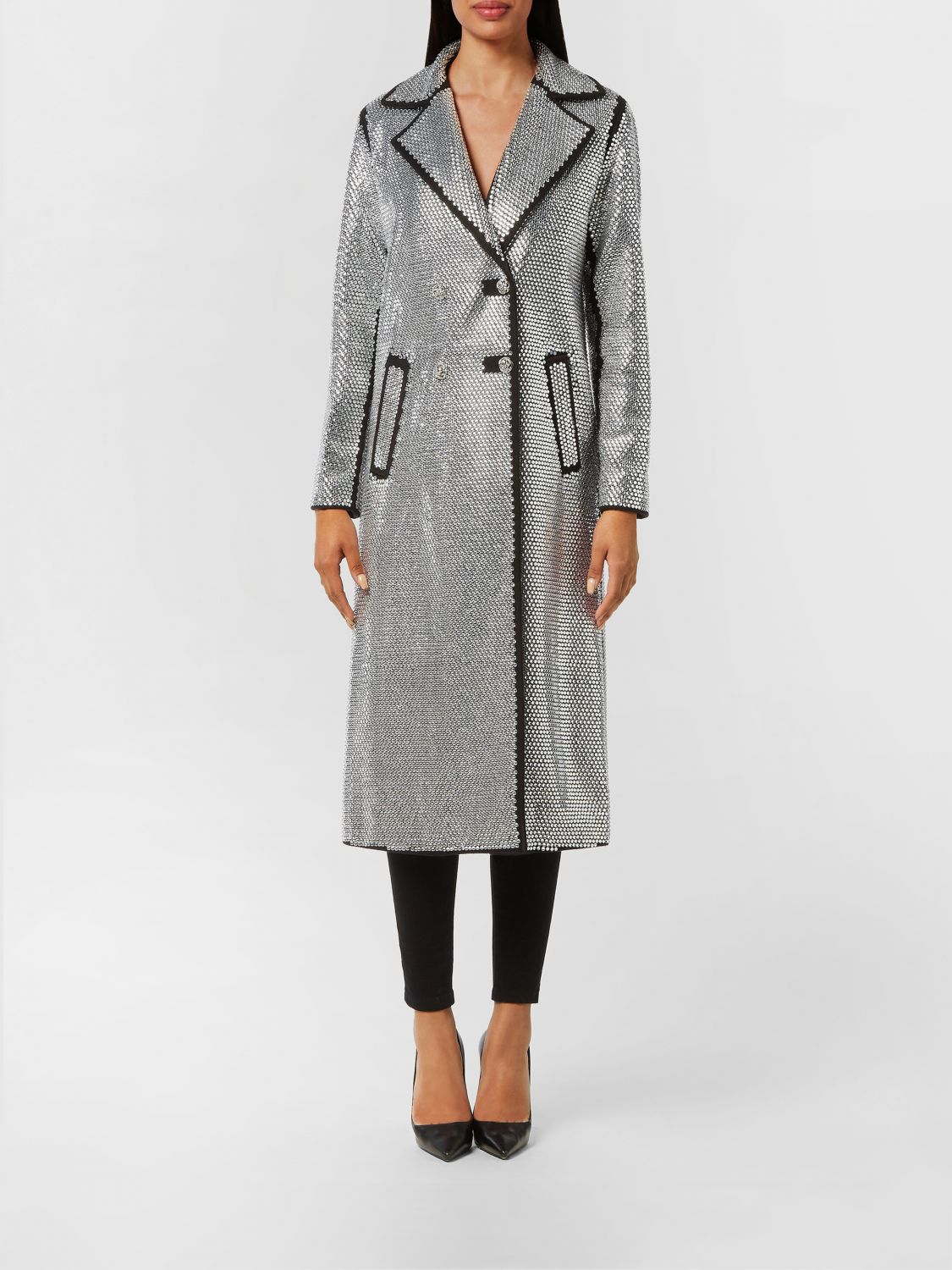 PHILIPP PLEIN Coat Woman color Black