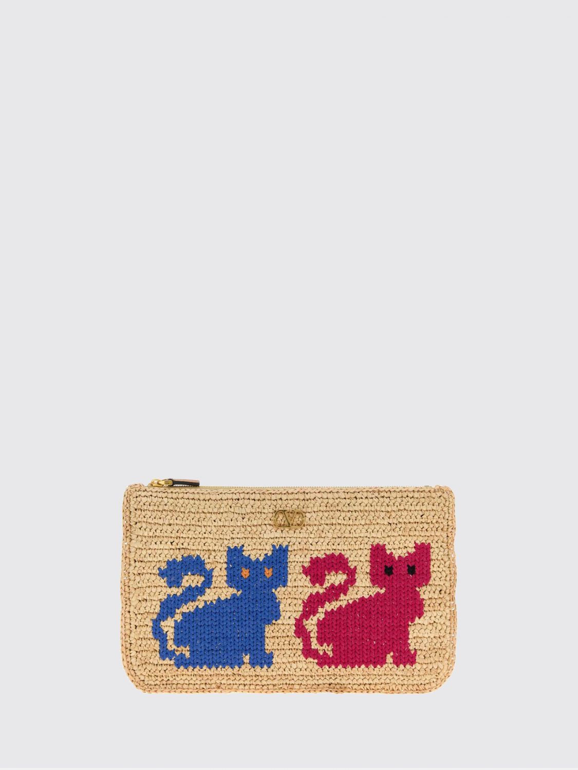 VALENTINO GARAVANI Clutch Woman color Natural