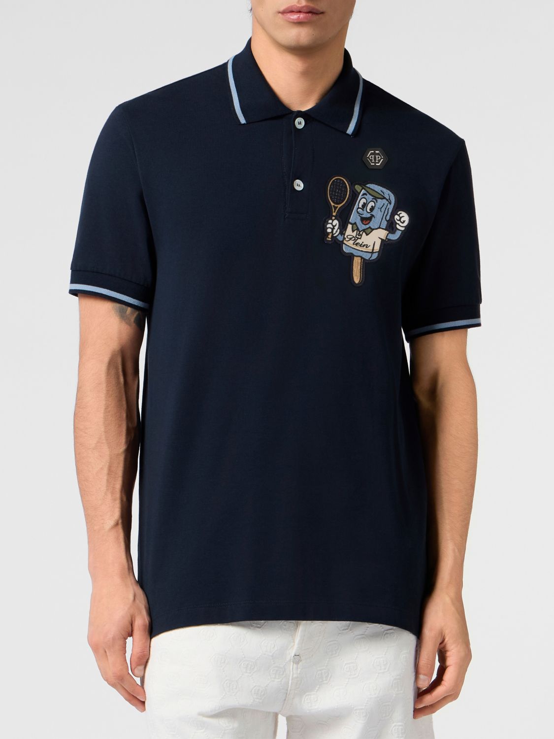 PHILIPP PLEIN Polo Uomo colore Blue Navy