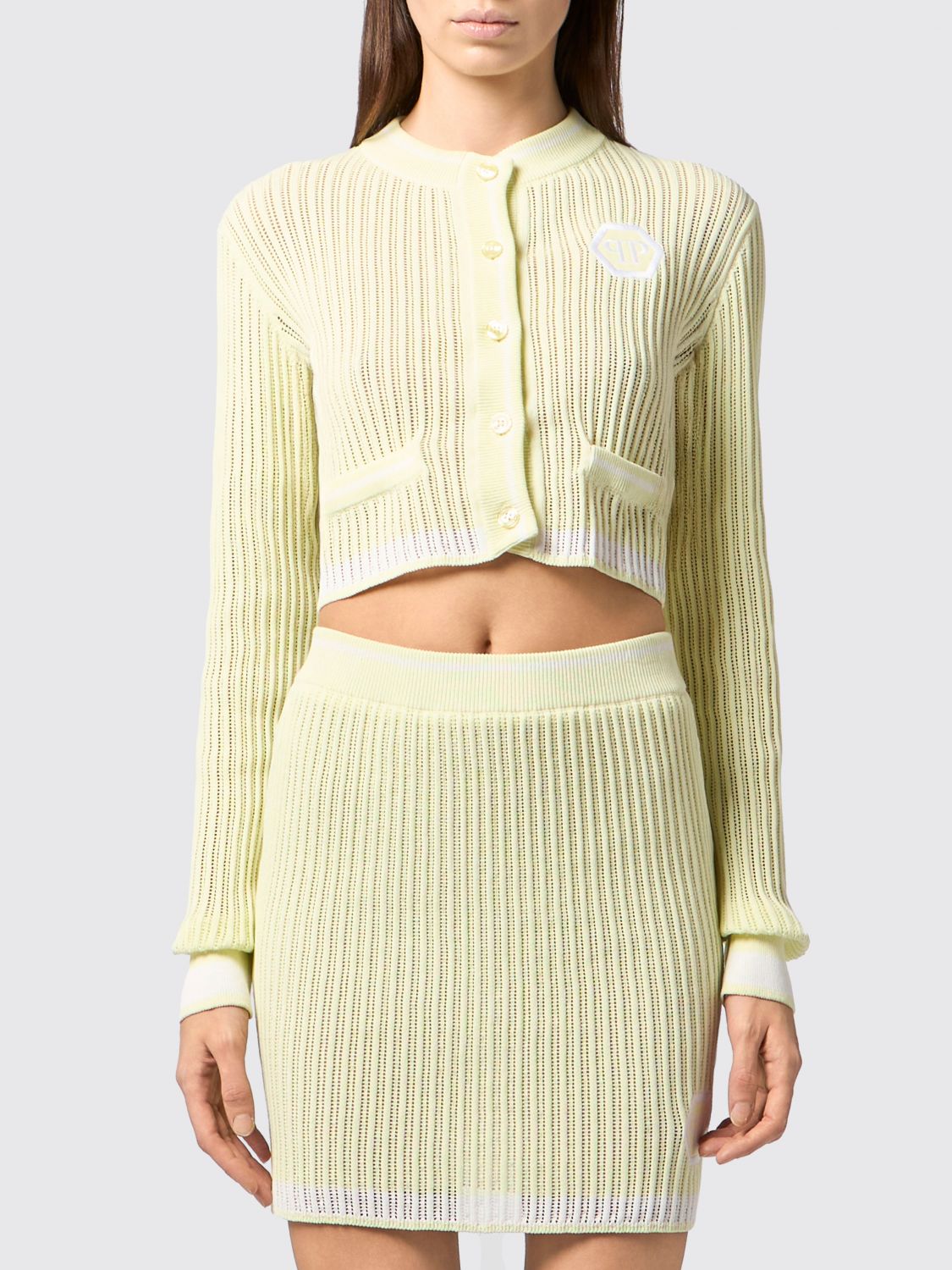 PHILIPP PLEIN Cardigan Woman color Yellow
