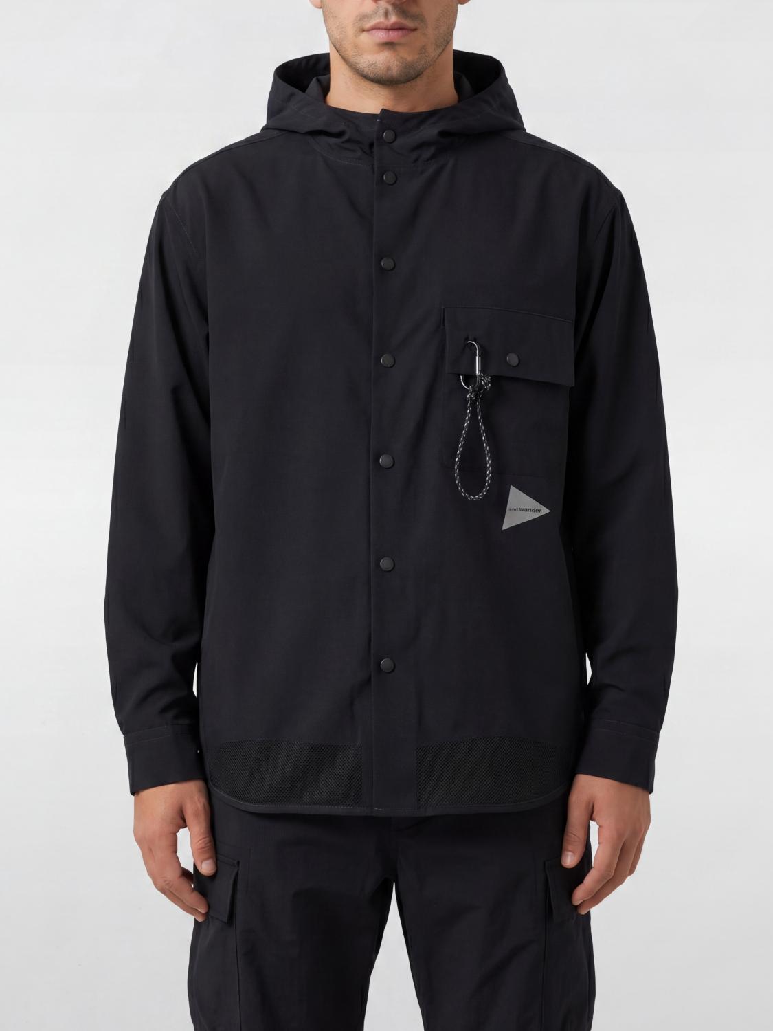 AND WANDER Felpa Uomo colore Nero